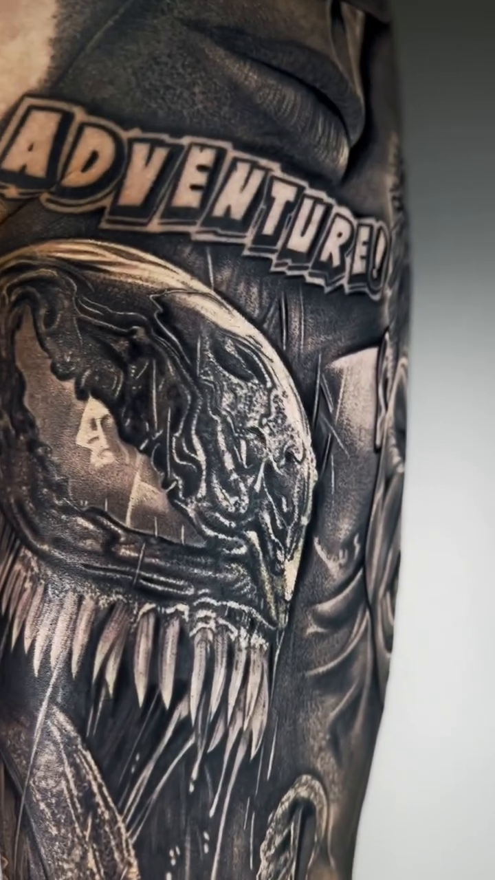Tattoo by @vegas_tattoo_maksbrand โ black_and_grey, realism