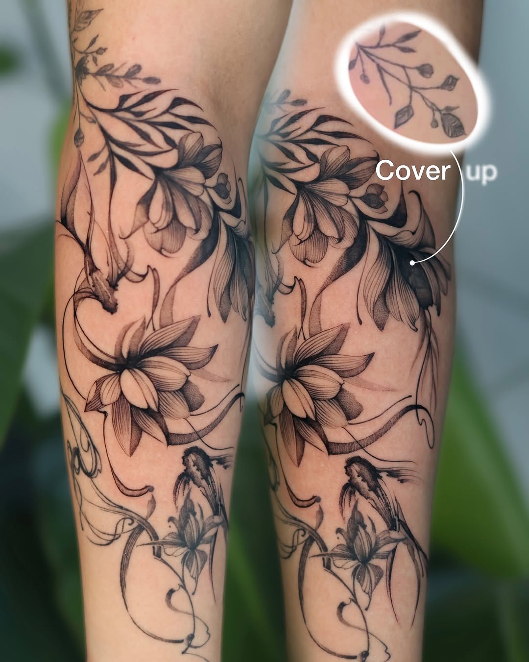 Tattoo by @orca._ink — fine_line, black_and_grey