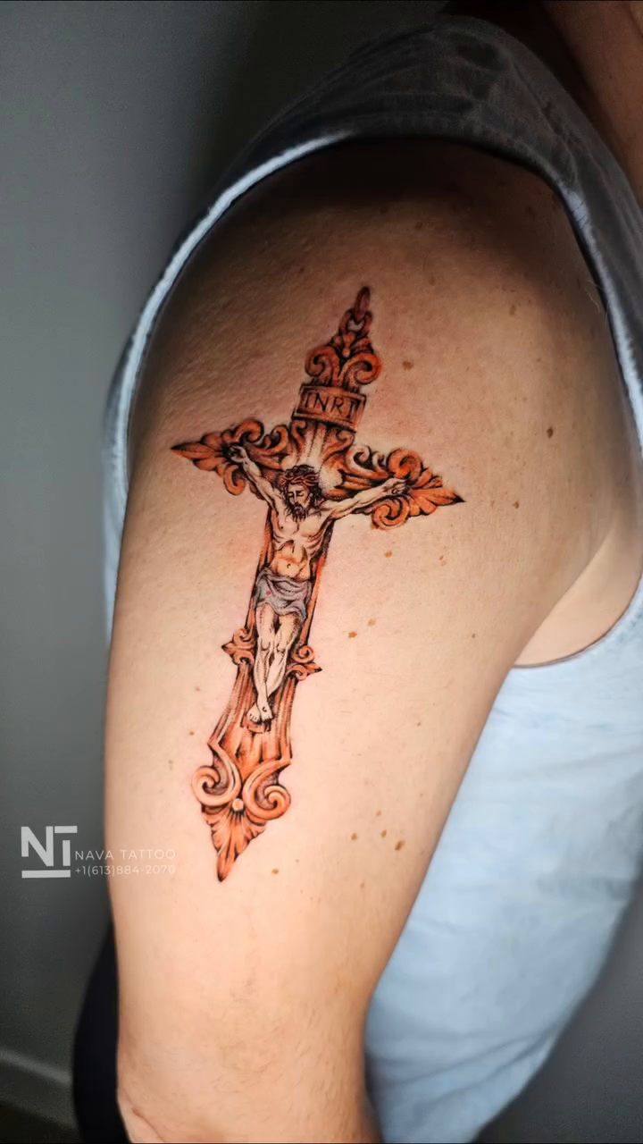 Tattoo by @navatattooo — realism, black_and_grey