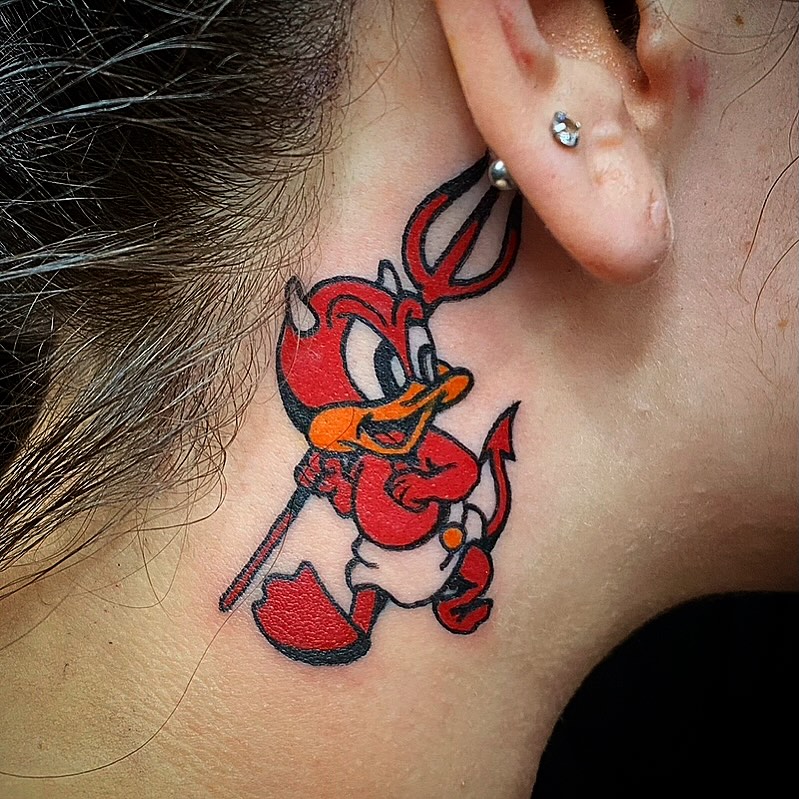 Tattoo by @dave_duck — new_school, illustrative