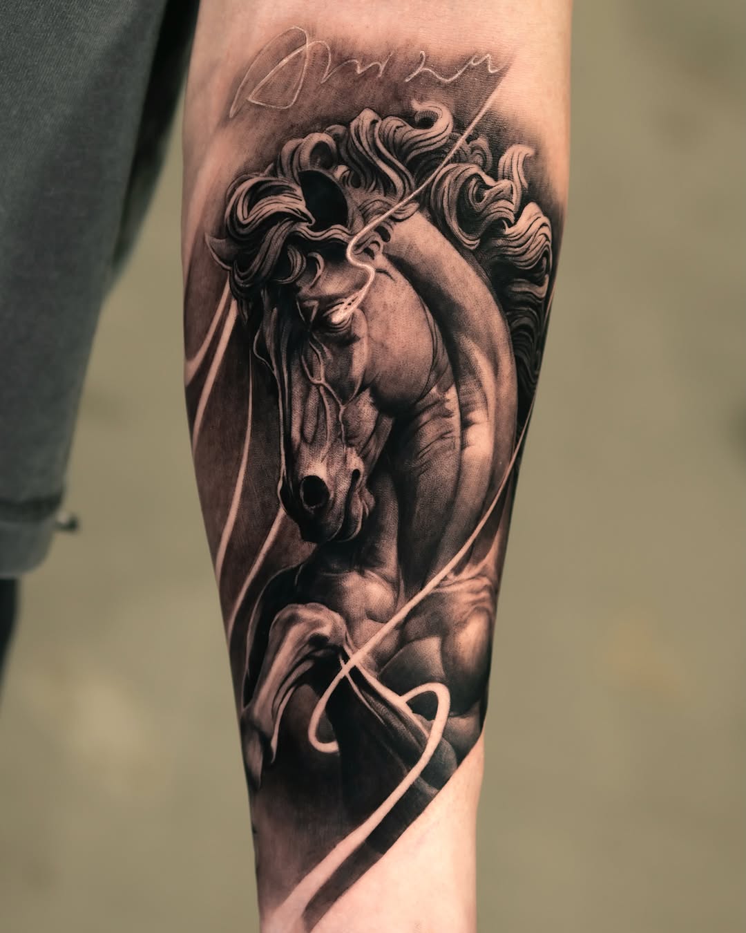 Tattoo by @tattooist_reset — realism, black_and_grey