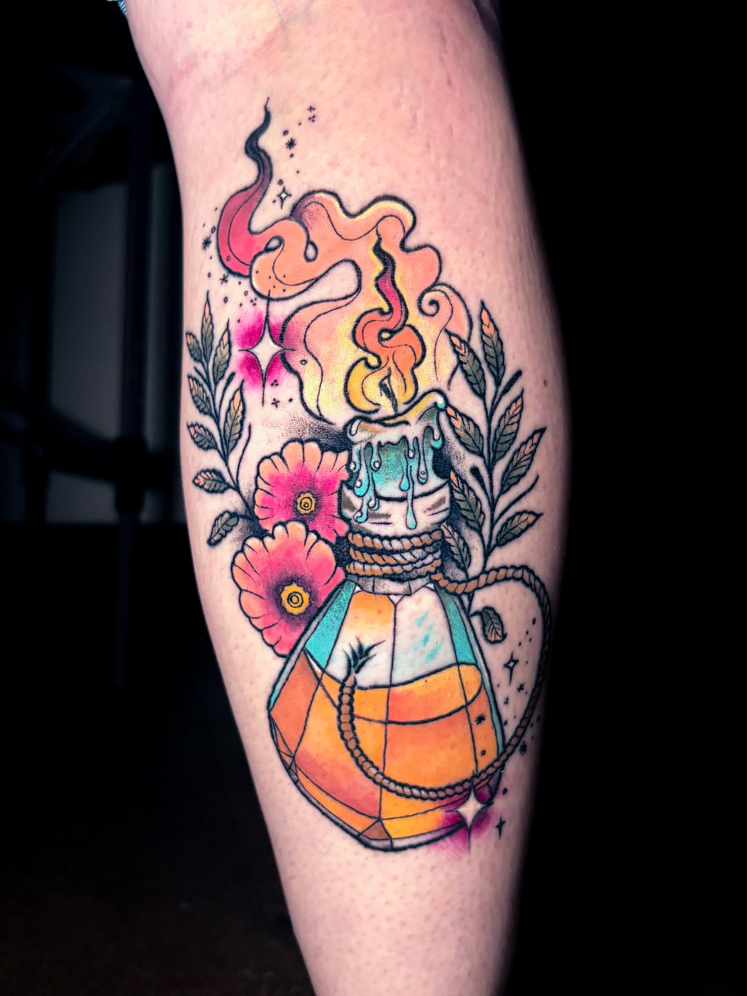 Tattoo by @inkdbyliz — illustrative, new_school