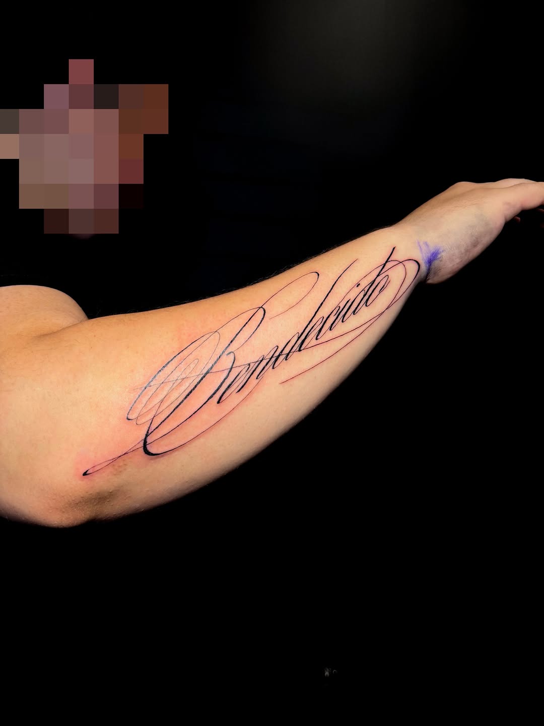 Tattoo by @ink.byav — lettering_script, fine_line