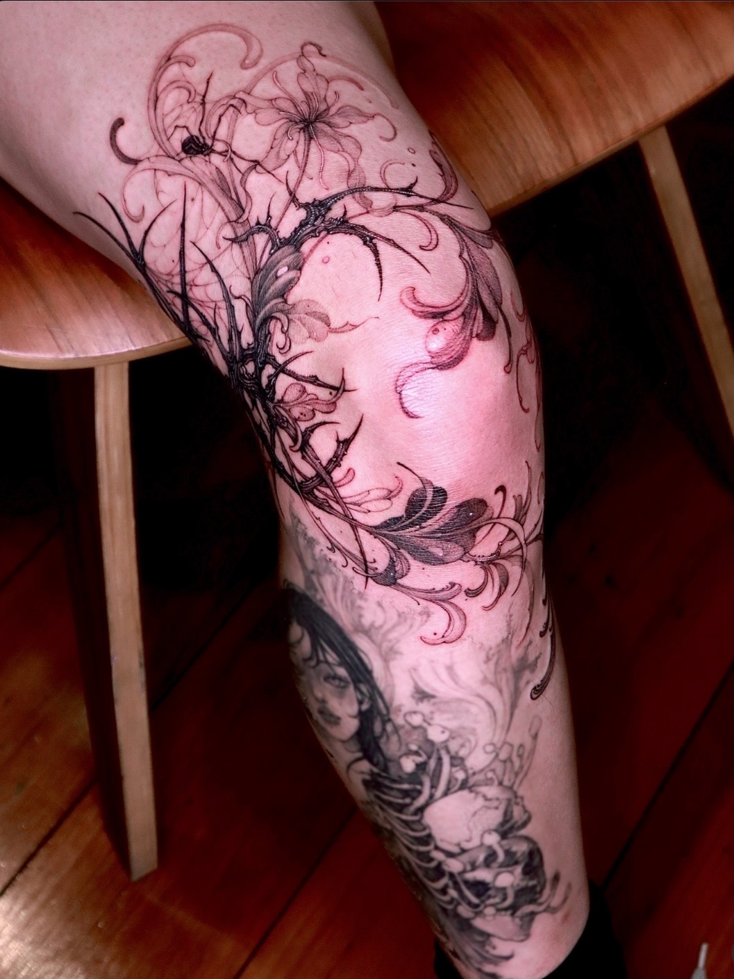 Tattoo by @yeongang.zip — black_and_grey, ornamental