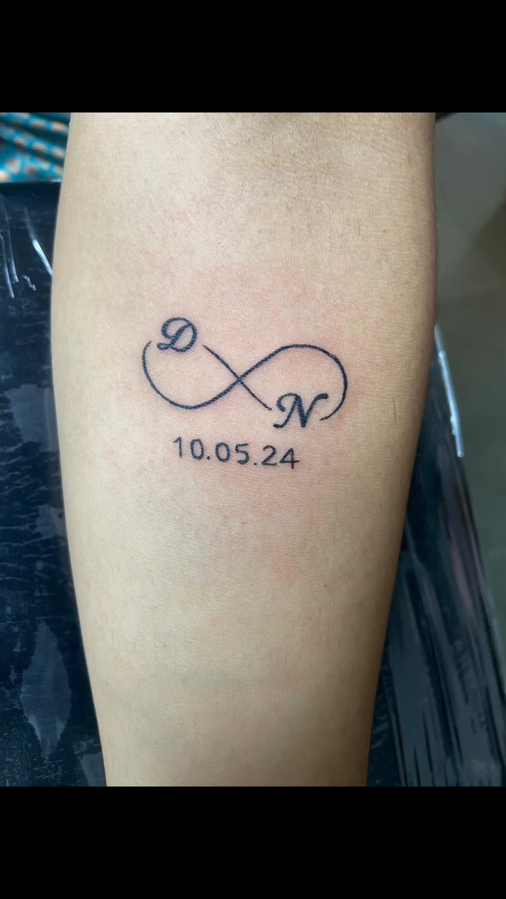 Tattoo by @vrtattoo_pandhurna โ fine_line, lettering_script