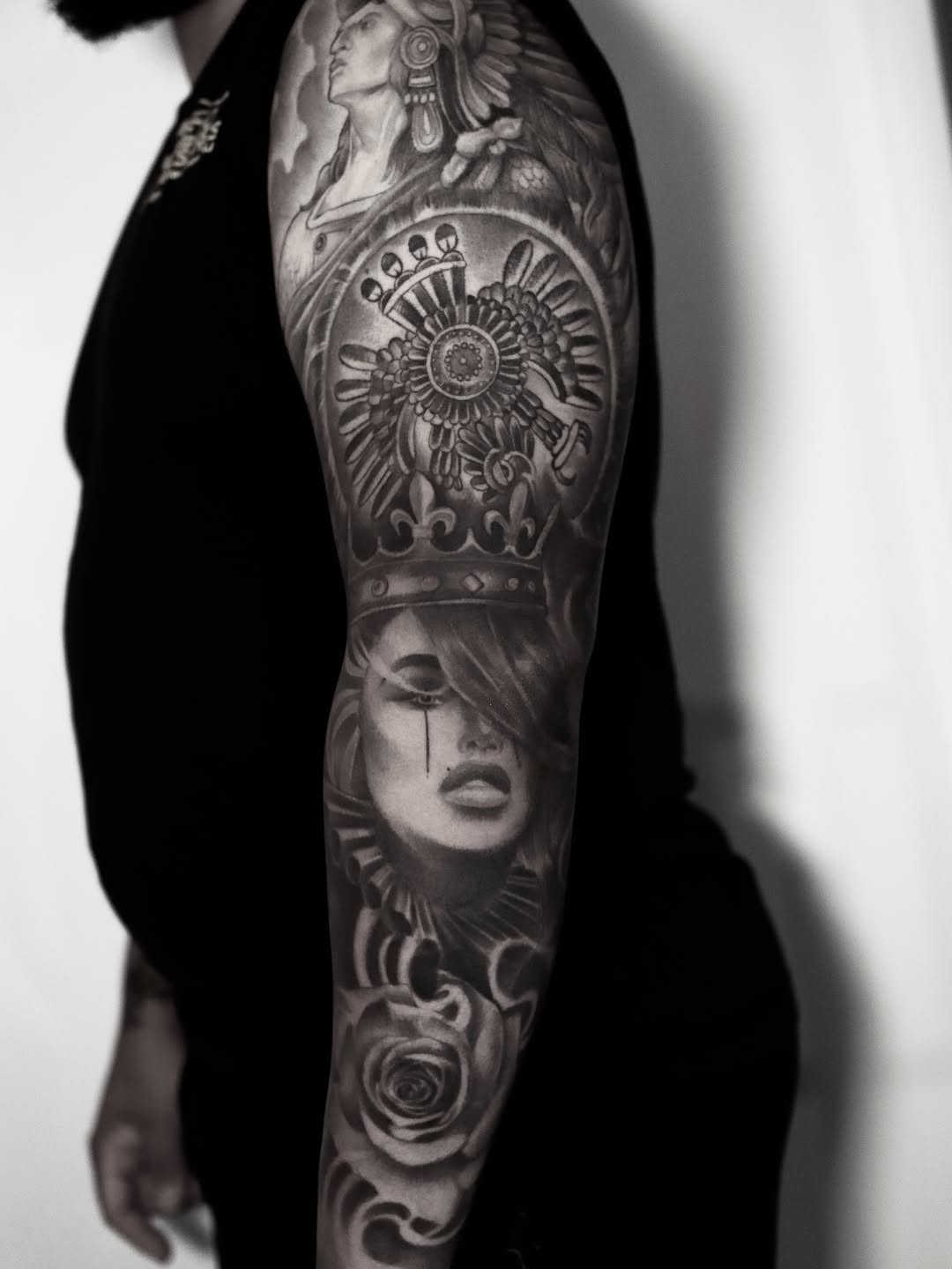 Tattoo by @tat_papi — black_and_grey, realism