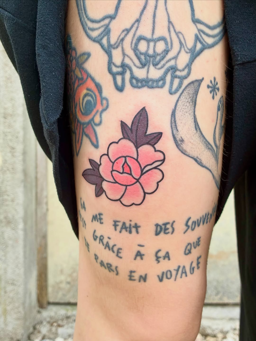 Tattoo by @lauriepocket.tattoo — american_traditional, lettering_script