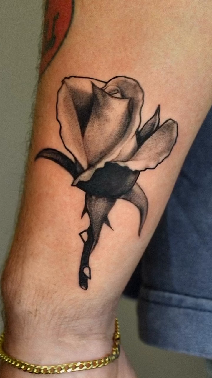 Tattoo by @not_milk — black_and_grey