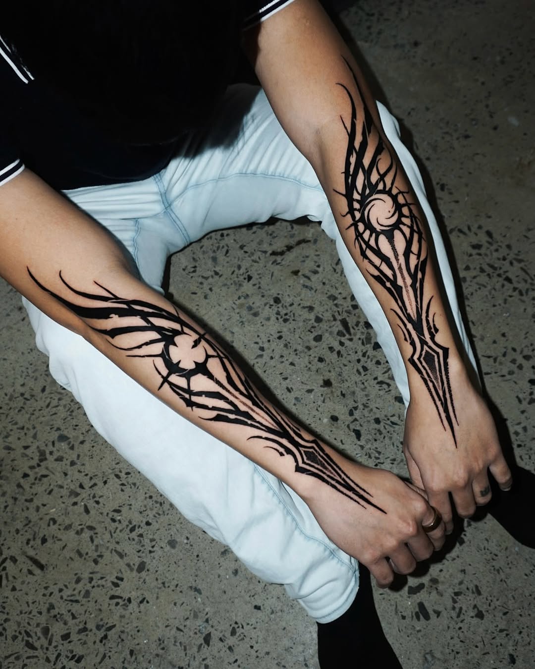 Tattoo by @dock.artt — blackwork, geometric
