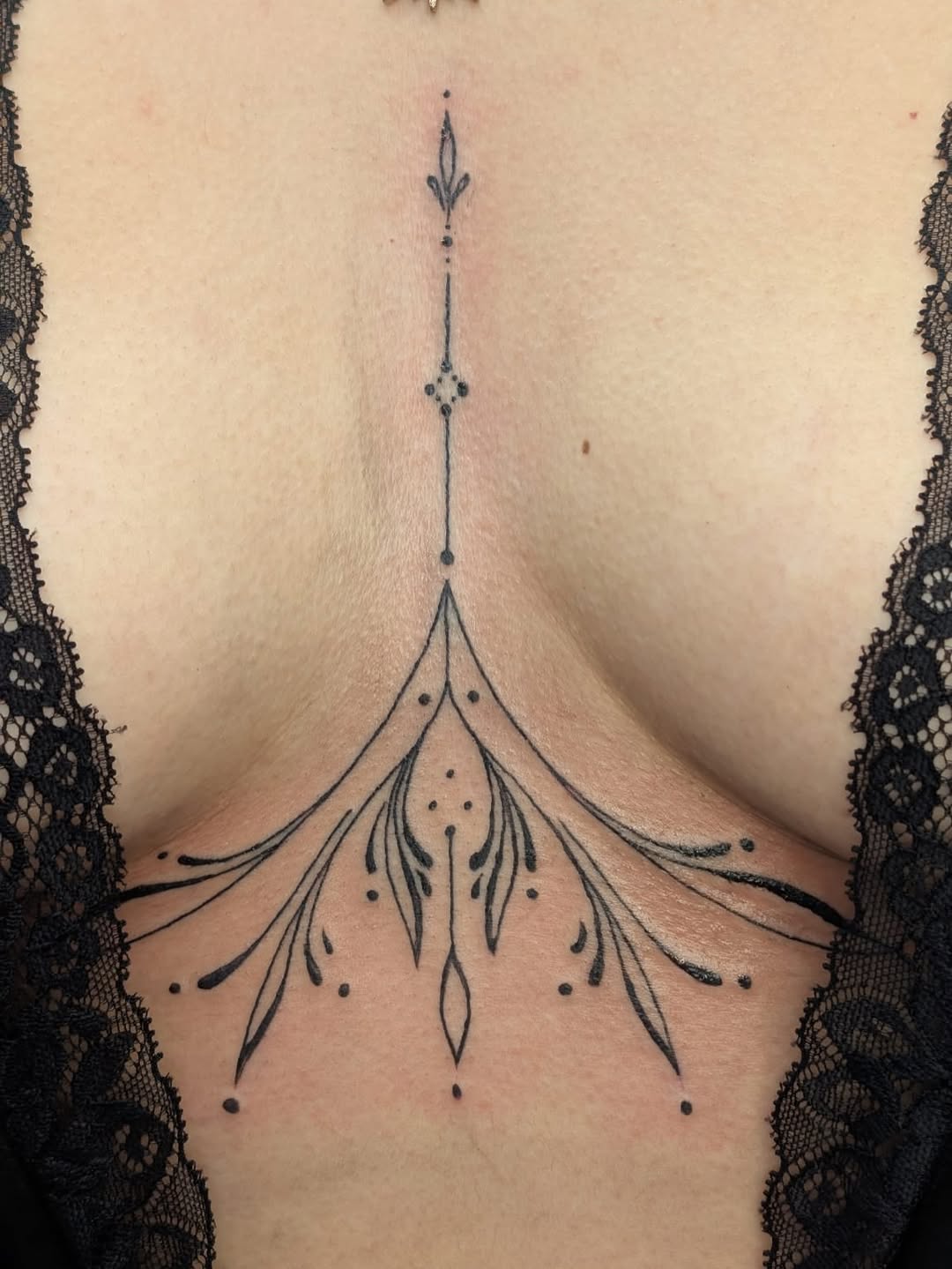 Tattoo by @amber_noir_tattoo โ fine_line, ornamental