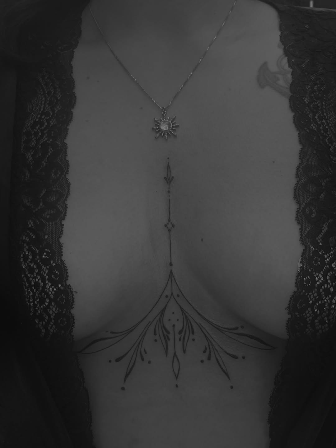 Tattoo by @amber_noir_tattoo โ fine_line, ornamental