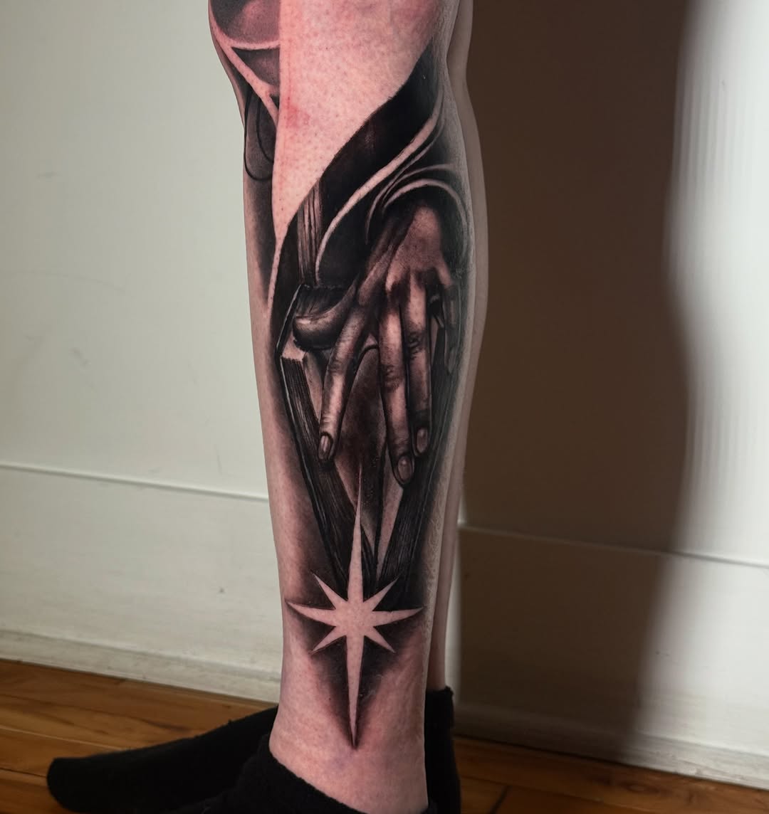Tattoo by @osotatz โ realism, black_and_grey