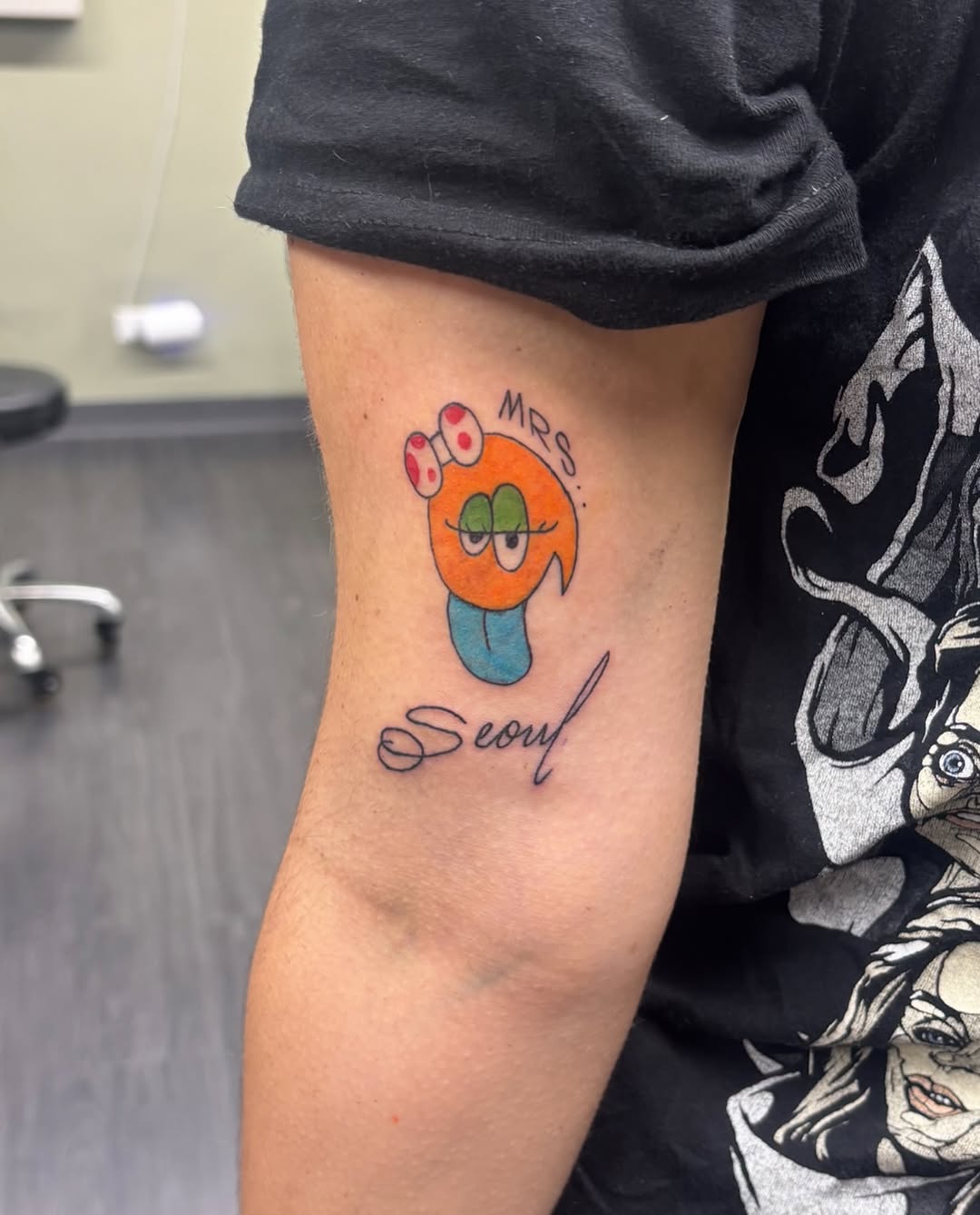 Tattoo by @gabewhatsyourinsta — new_school, lettering_script