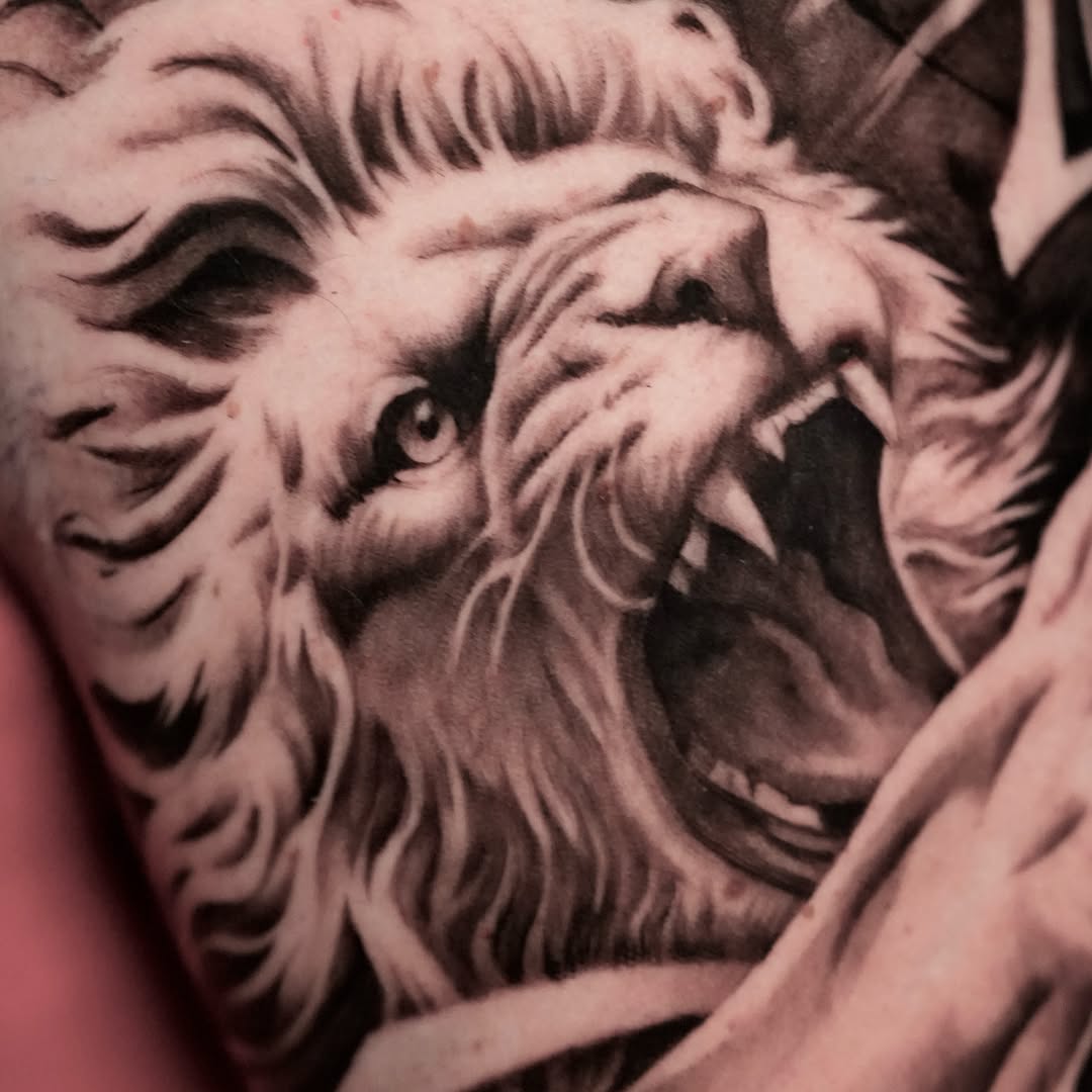 Tattoo by @williammeyertattoo โ realism, black_and_grey