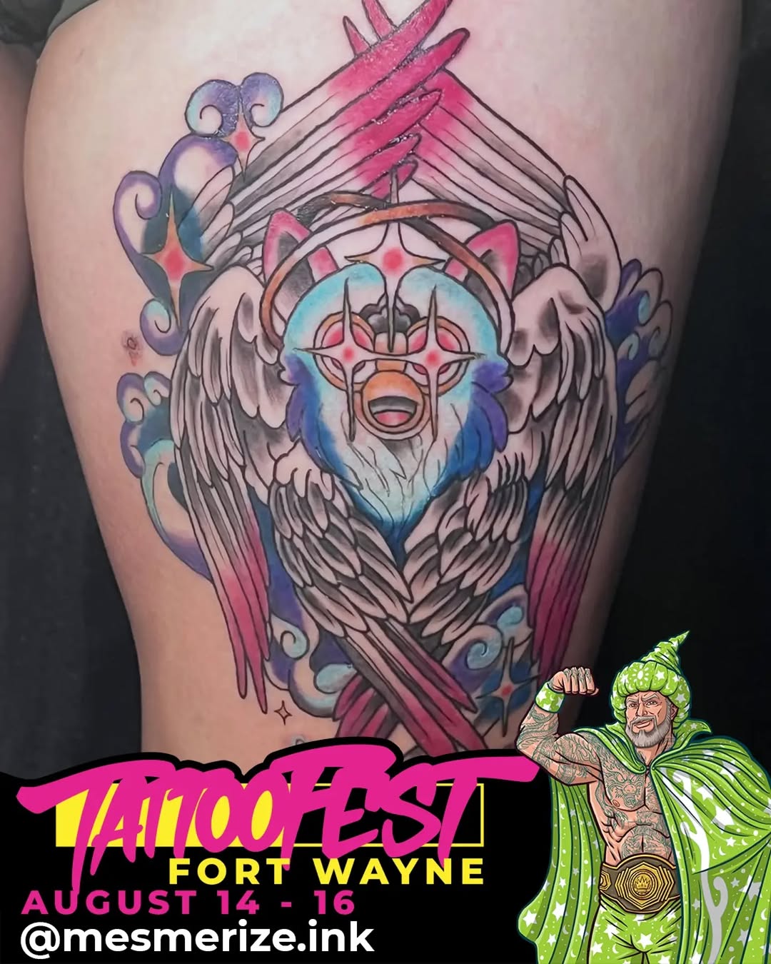 Tattoo by @mesmerize.ink — new_school, anime