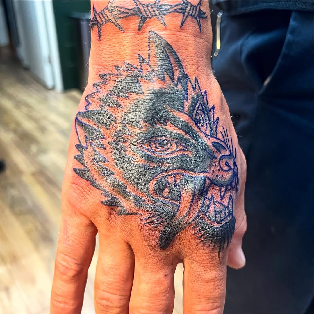 Tattoo by @vickycoleman — blackwork, illustrative