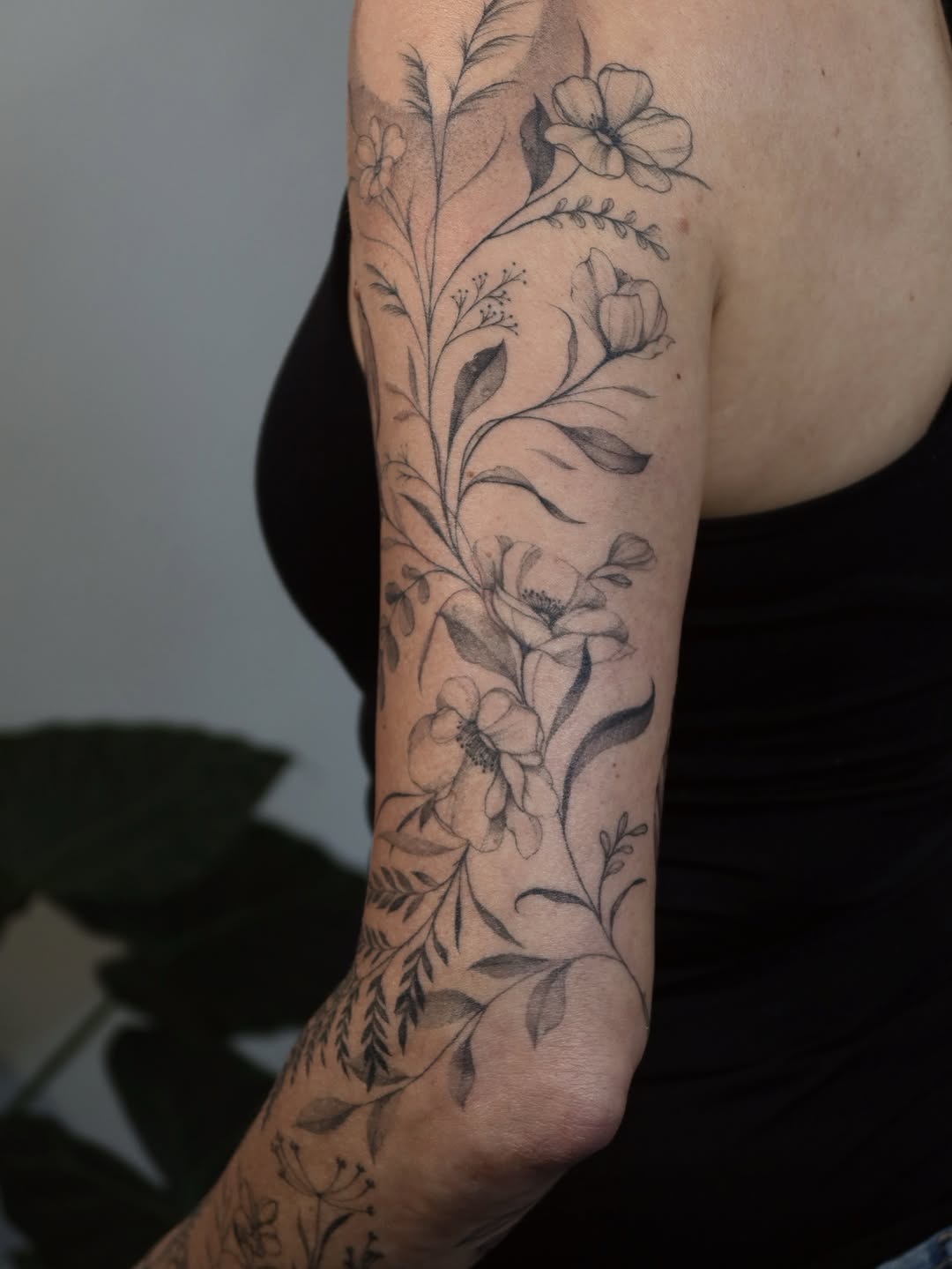 Tattoo by @bails.artt β fine_line, black_and_grey