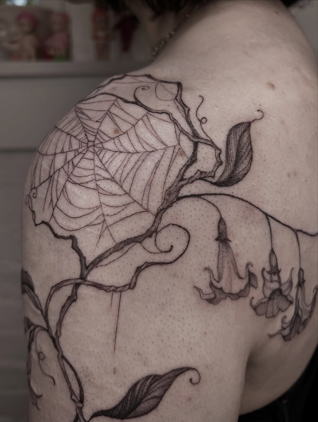 Tattoo by @oliviafoxtattoo — illustrative, black_and_grey