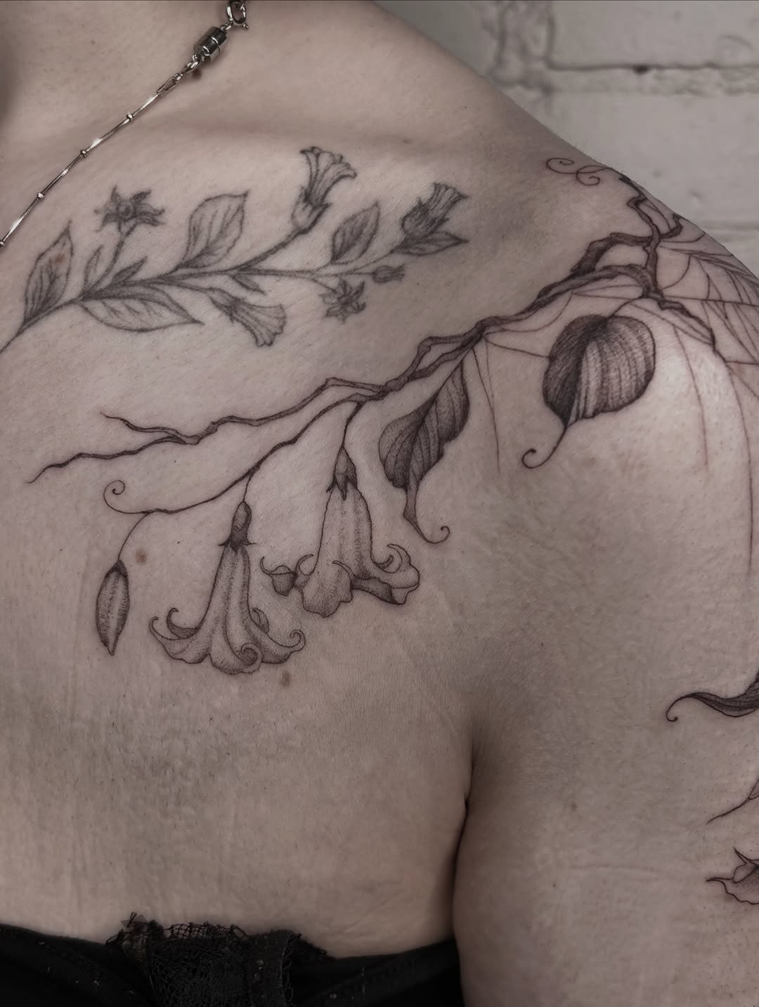 Tattoo by @oliviafoxtattoo — illustrative, black_and_grey