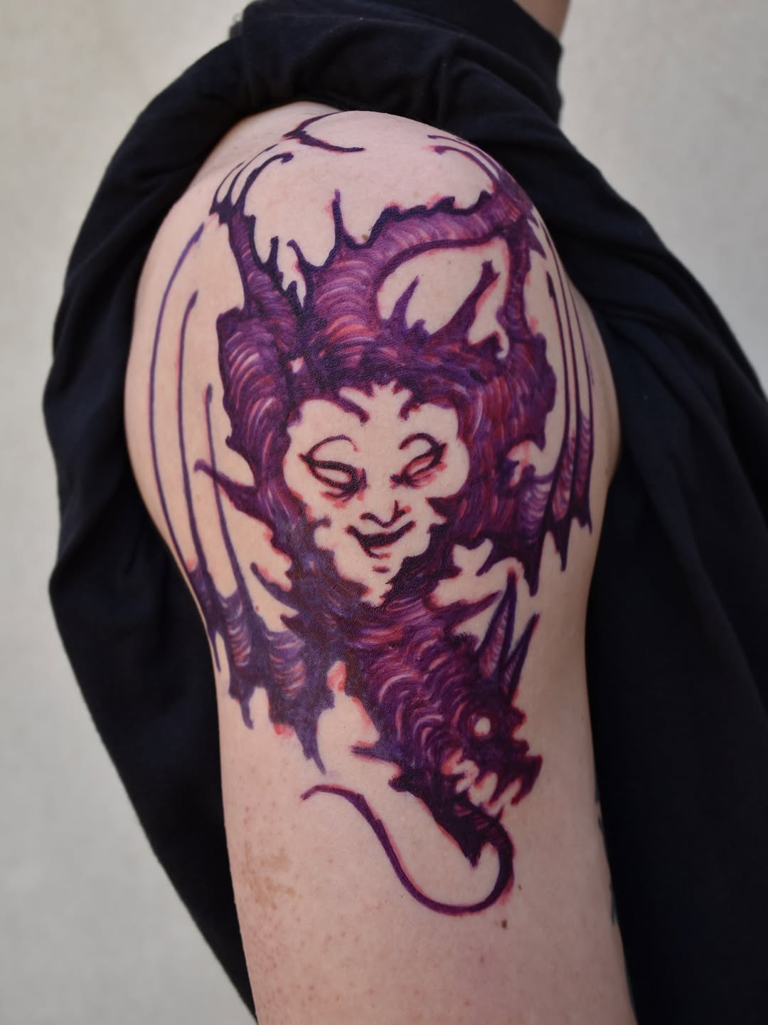Tattoo by @otherself.tattoo — illustrative, dark_realism