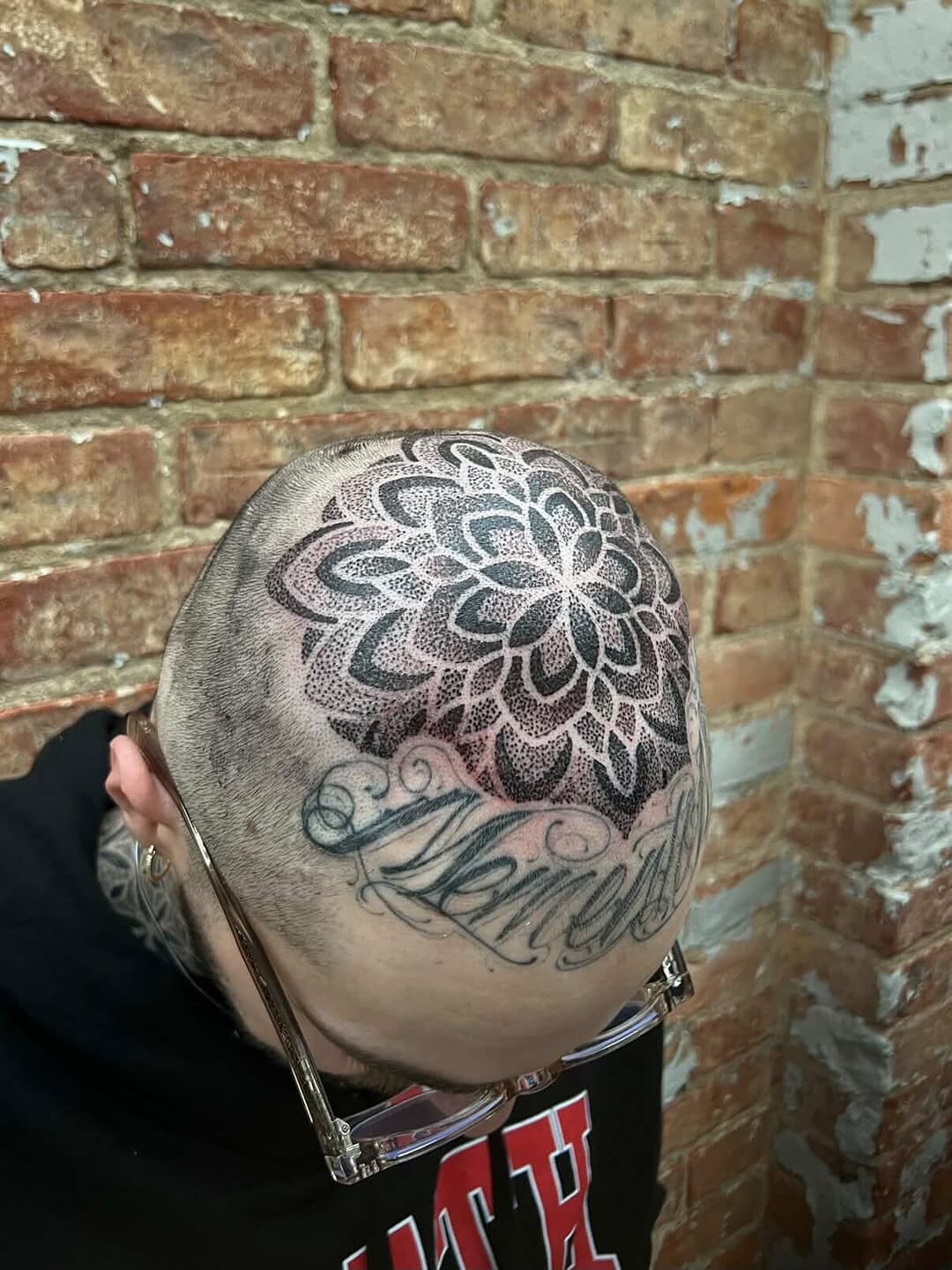 Tattoo by @thebig_rosstattoo — dotwork, ornamental