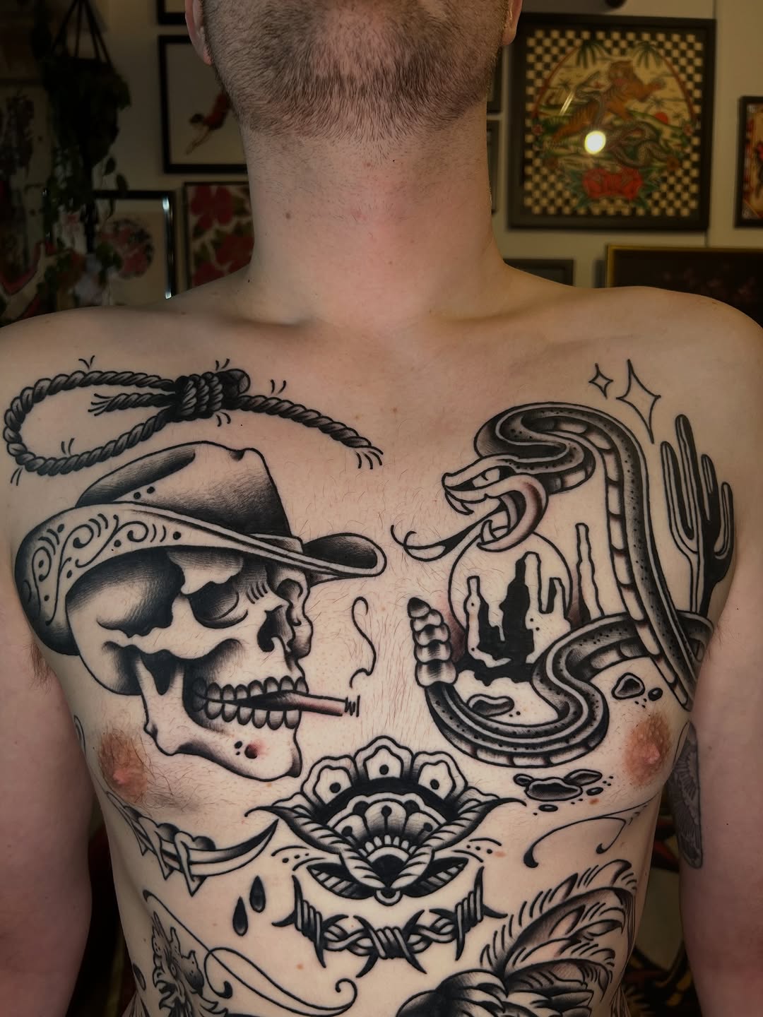 Tattoo by @tattoosbyolivia — american_traditional, black_and_grey