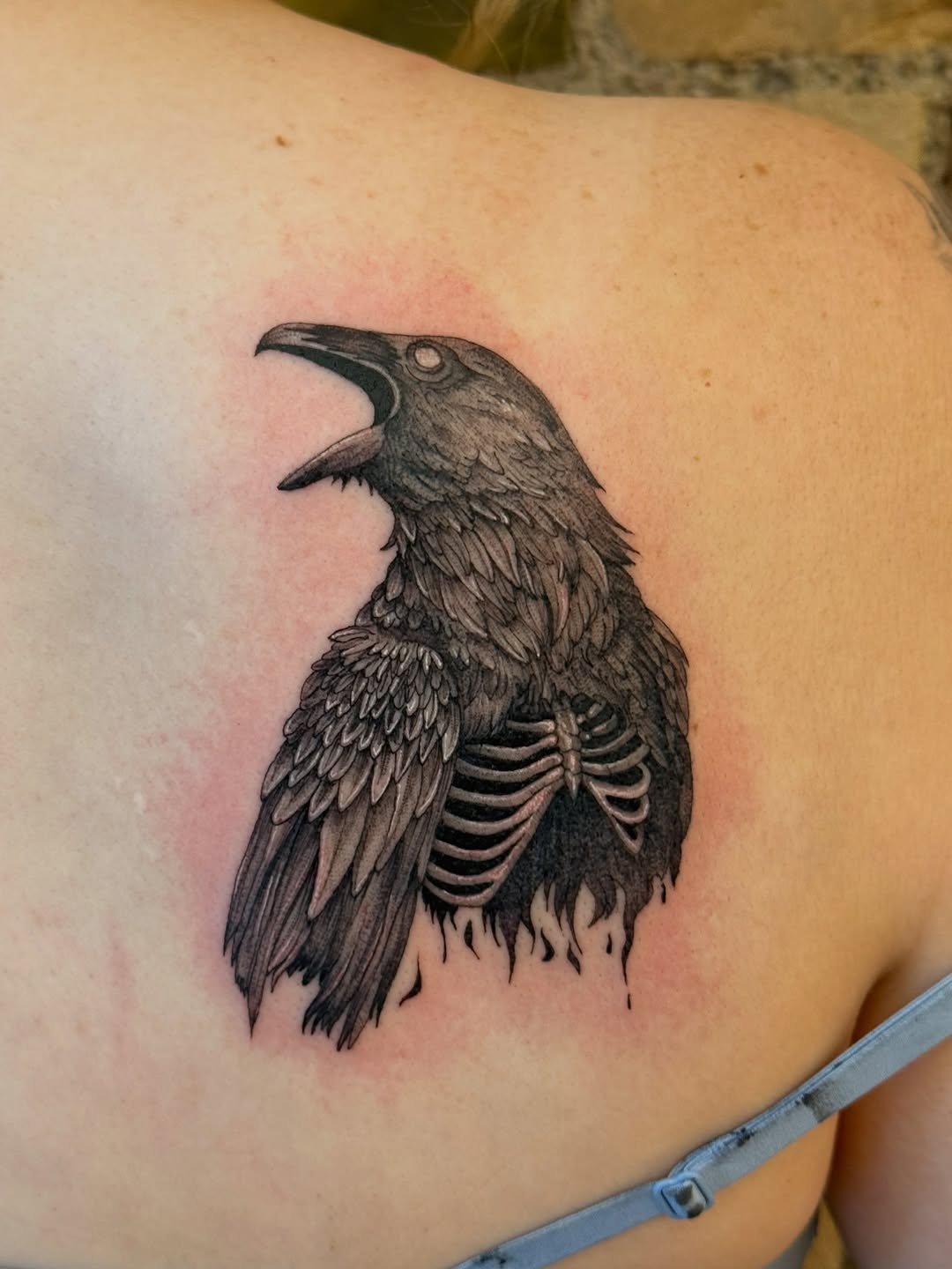 Tattoo by @onlyslightlyartistic โ black_and_grey, illustrative