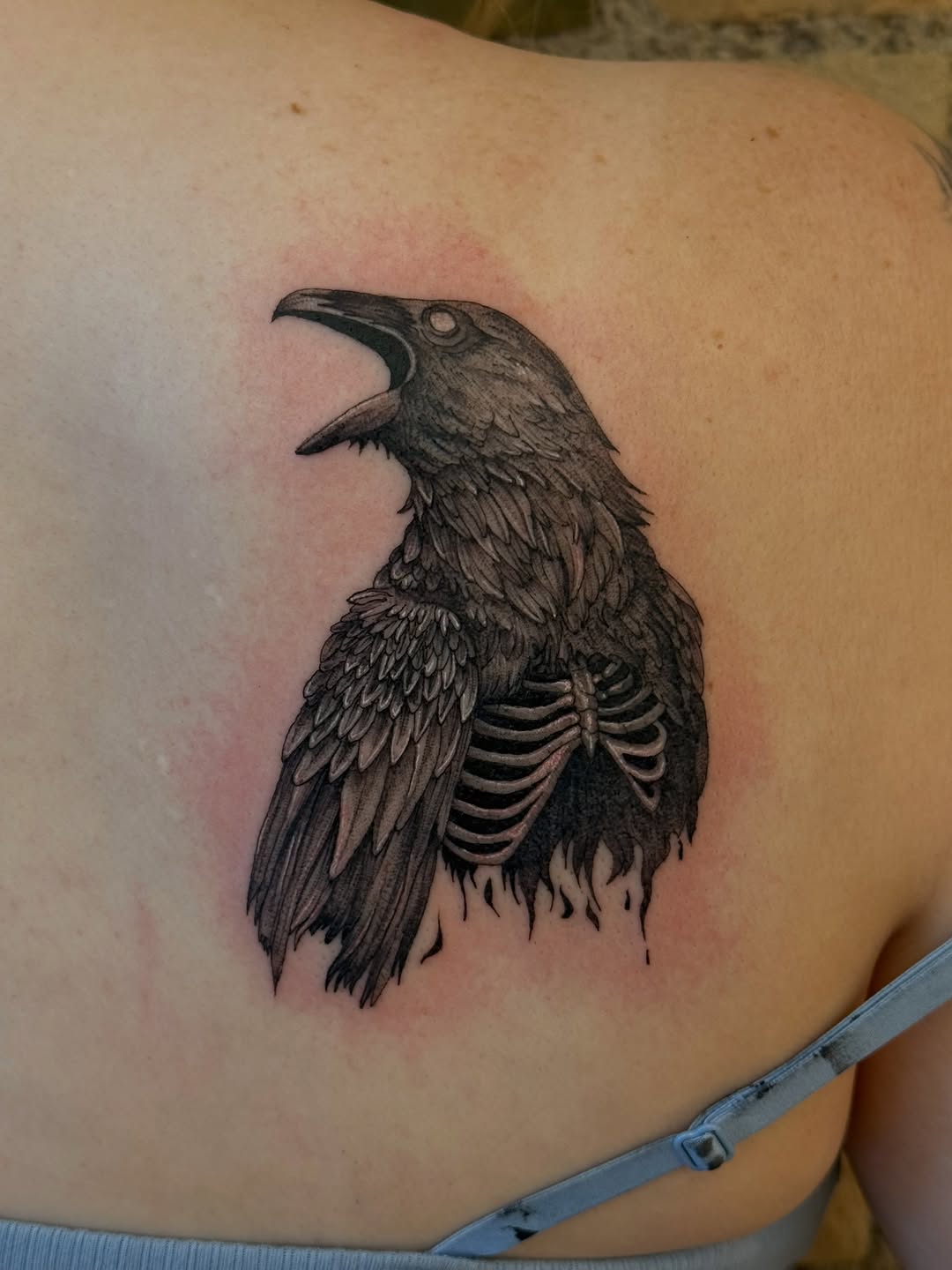Tattoo by @onlyslightlyartistic โ black_and_grey, illustrative