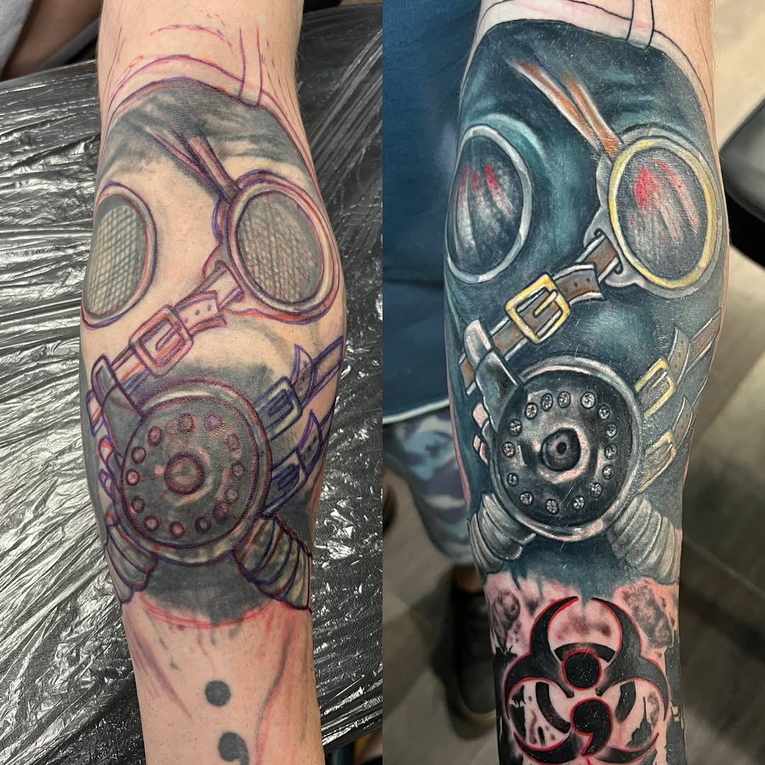 Tattoo by @poppet.arts — realism, black_and_grey