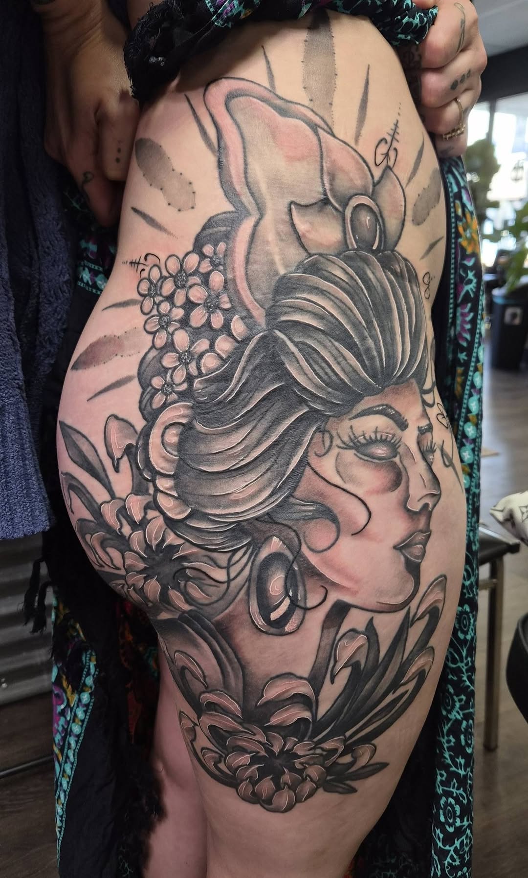 Tattoo by @poppet.arts — black_and_grey, realism