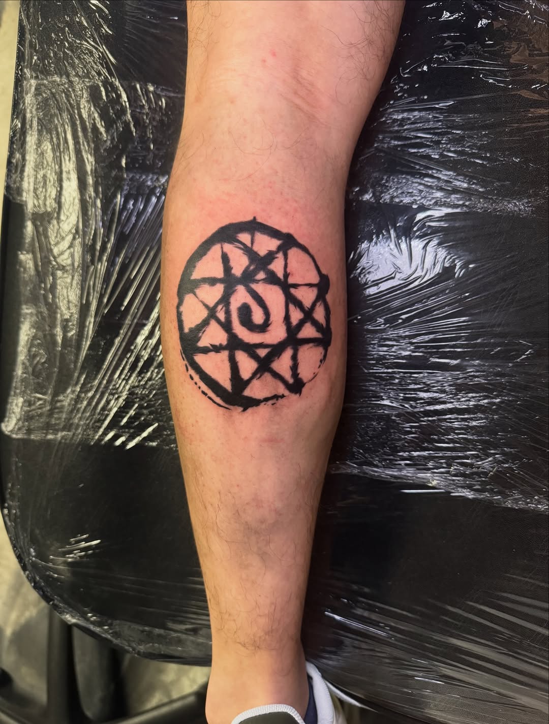 Tattoo by @dee.rtst — blackwork, illustrative