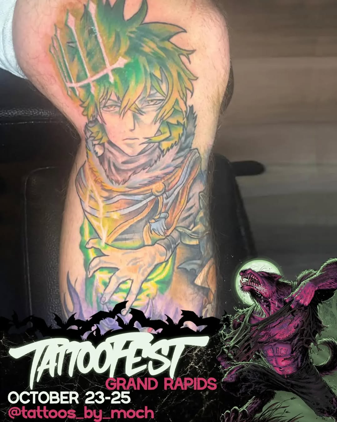 Tattoo by @tattoos_by_moch — anime, illustrative
