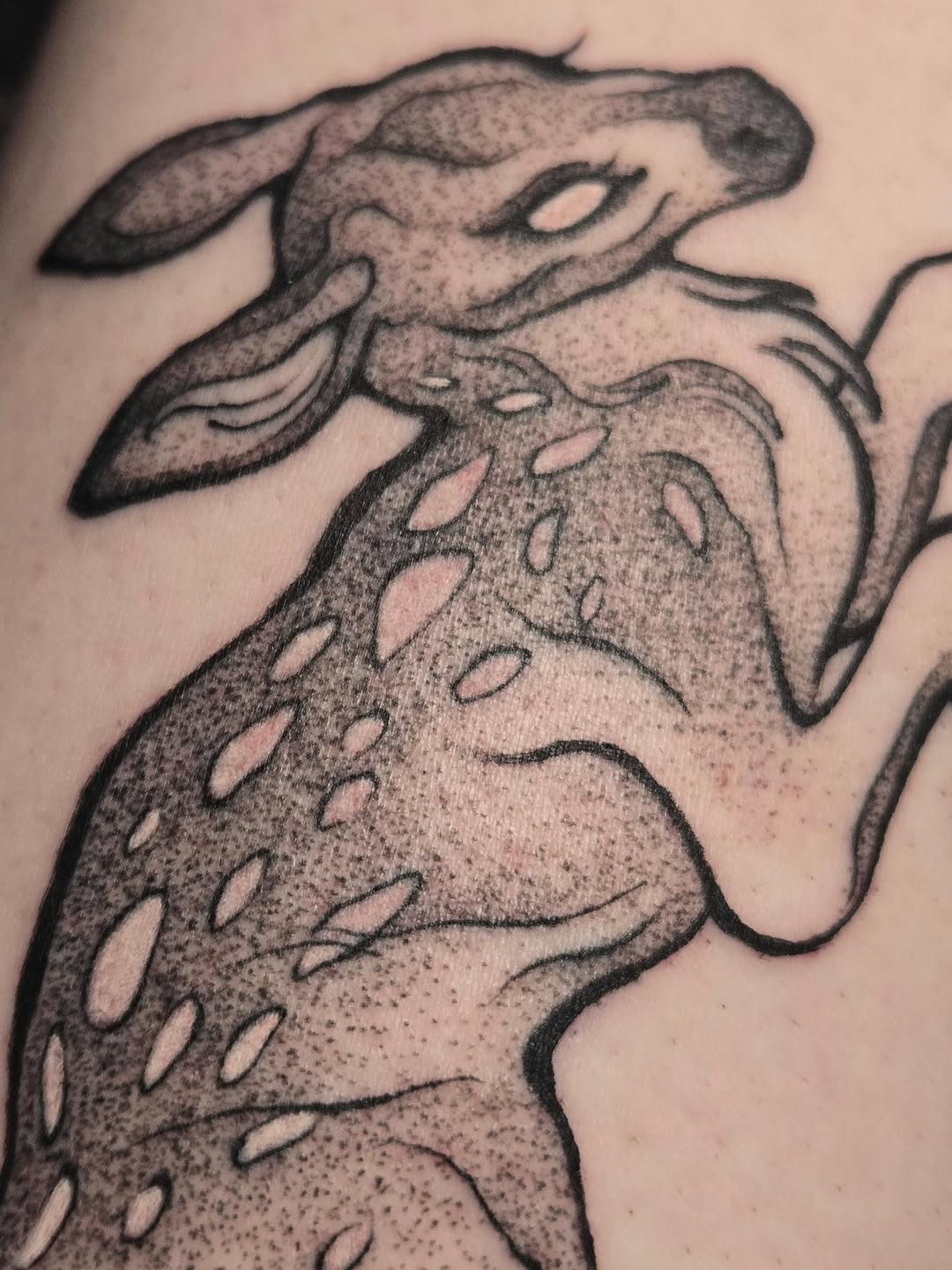 Tattoo by @kristynkayborglum — dotwork