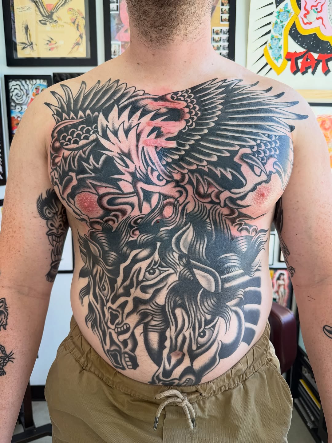 Tattoo by @nickyjudstattoo — japanese_irezumi, blackwork
