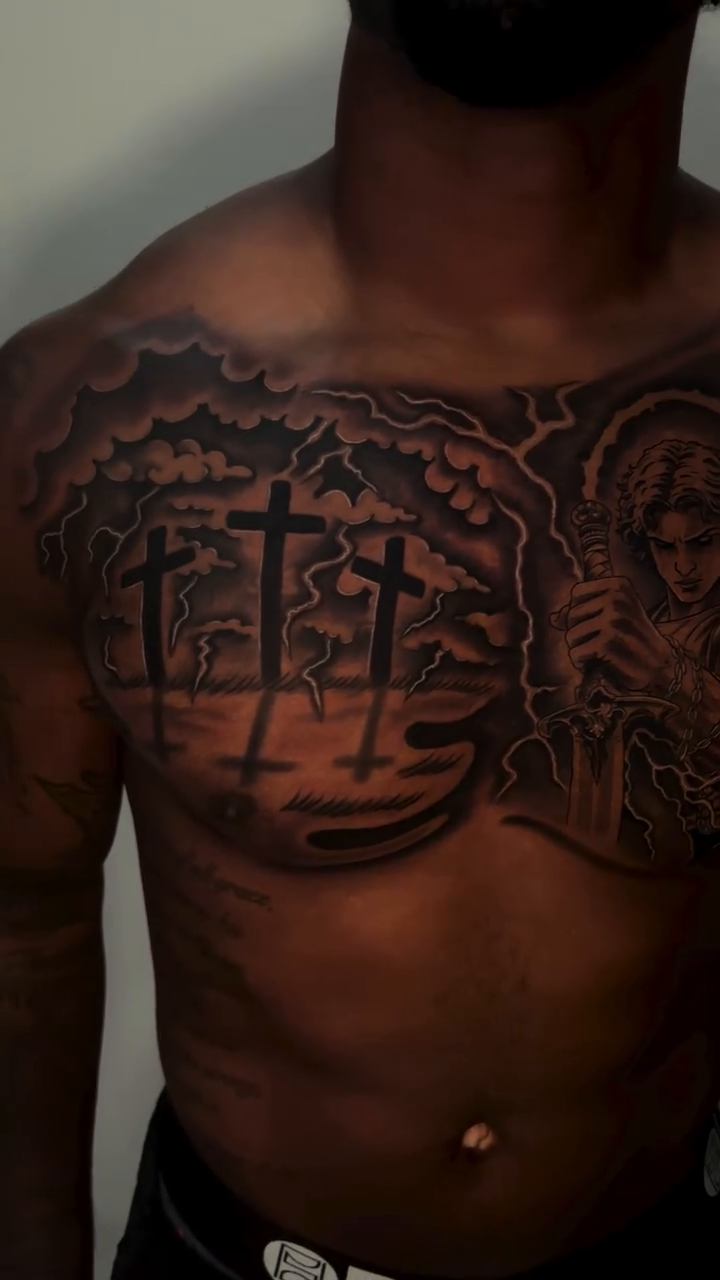 Tattoo by @ghostinktattoos — black_and_grey, realism