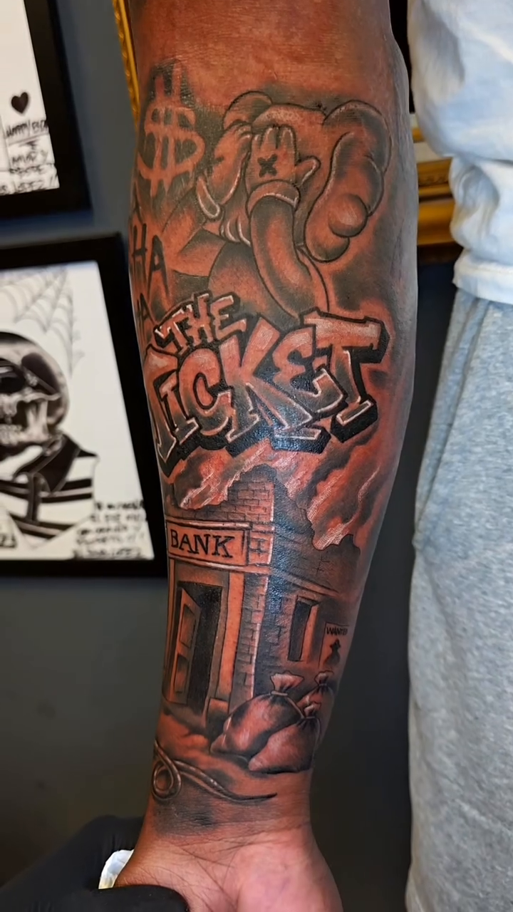 Tattoo by @tattoos.by.rey — black_and_grey, lettering_script