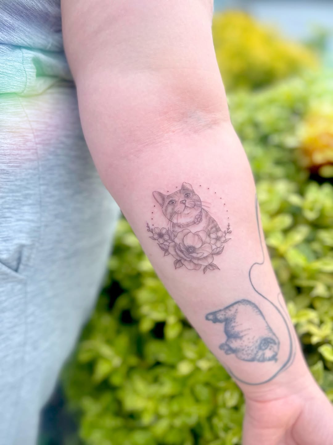 Tattoo by @alyxmakes.art — black_and_grey, illustrative