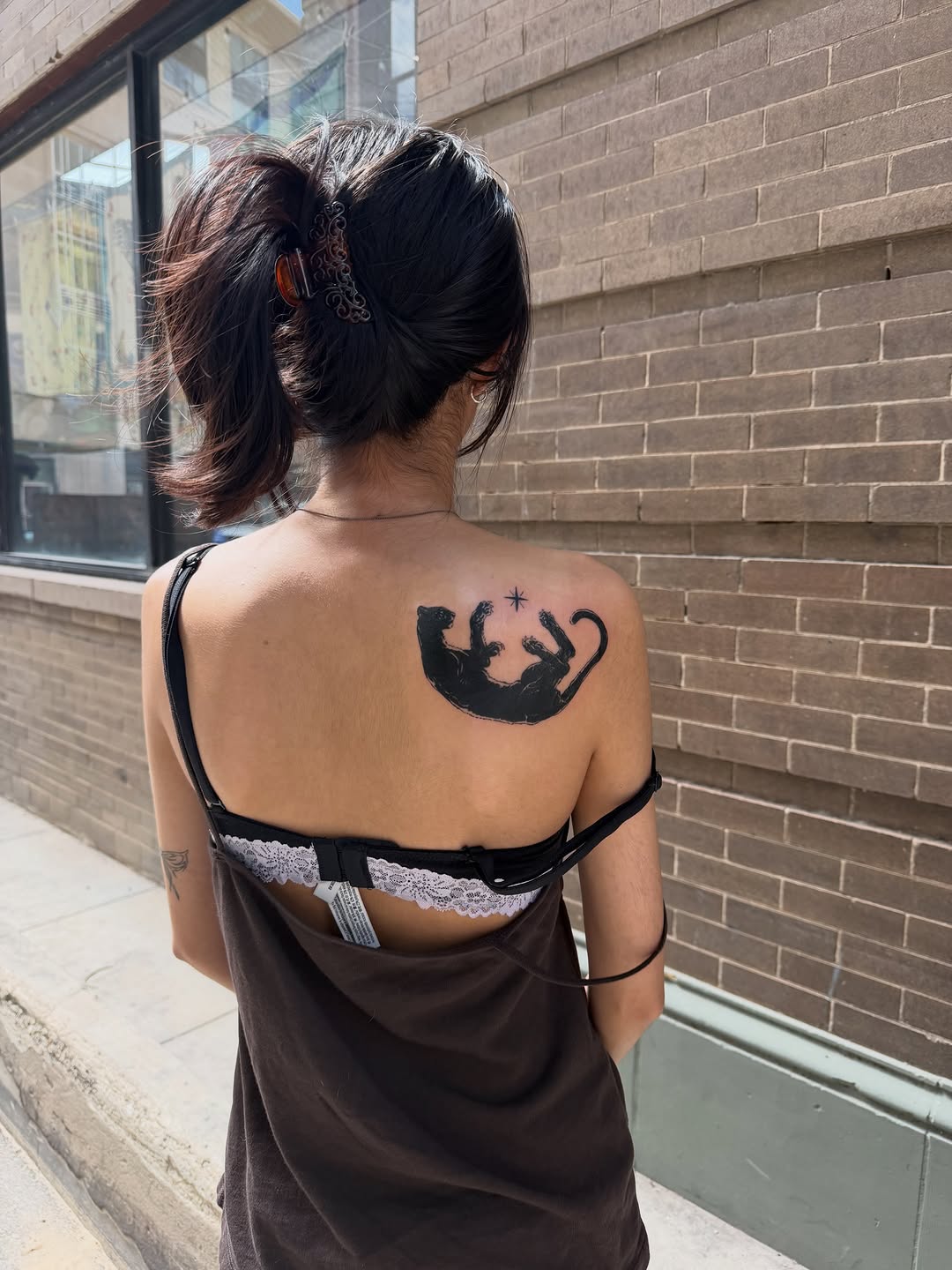 Tattoo by @blackstatictattoos — blackwork