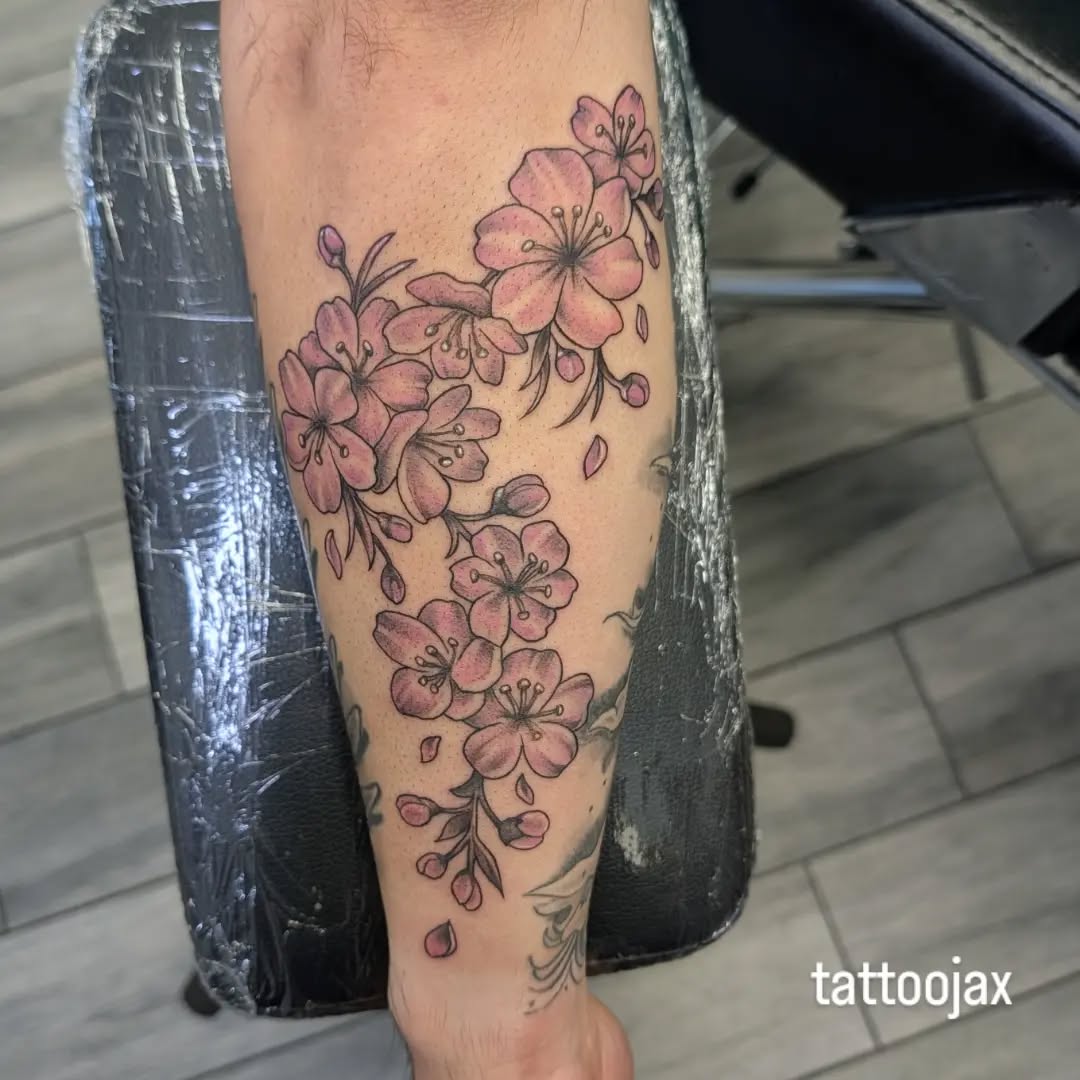 Tattoo by @tattoojax — fine_line, black_and_grey