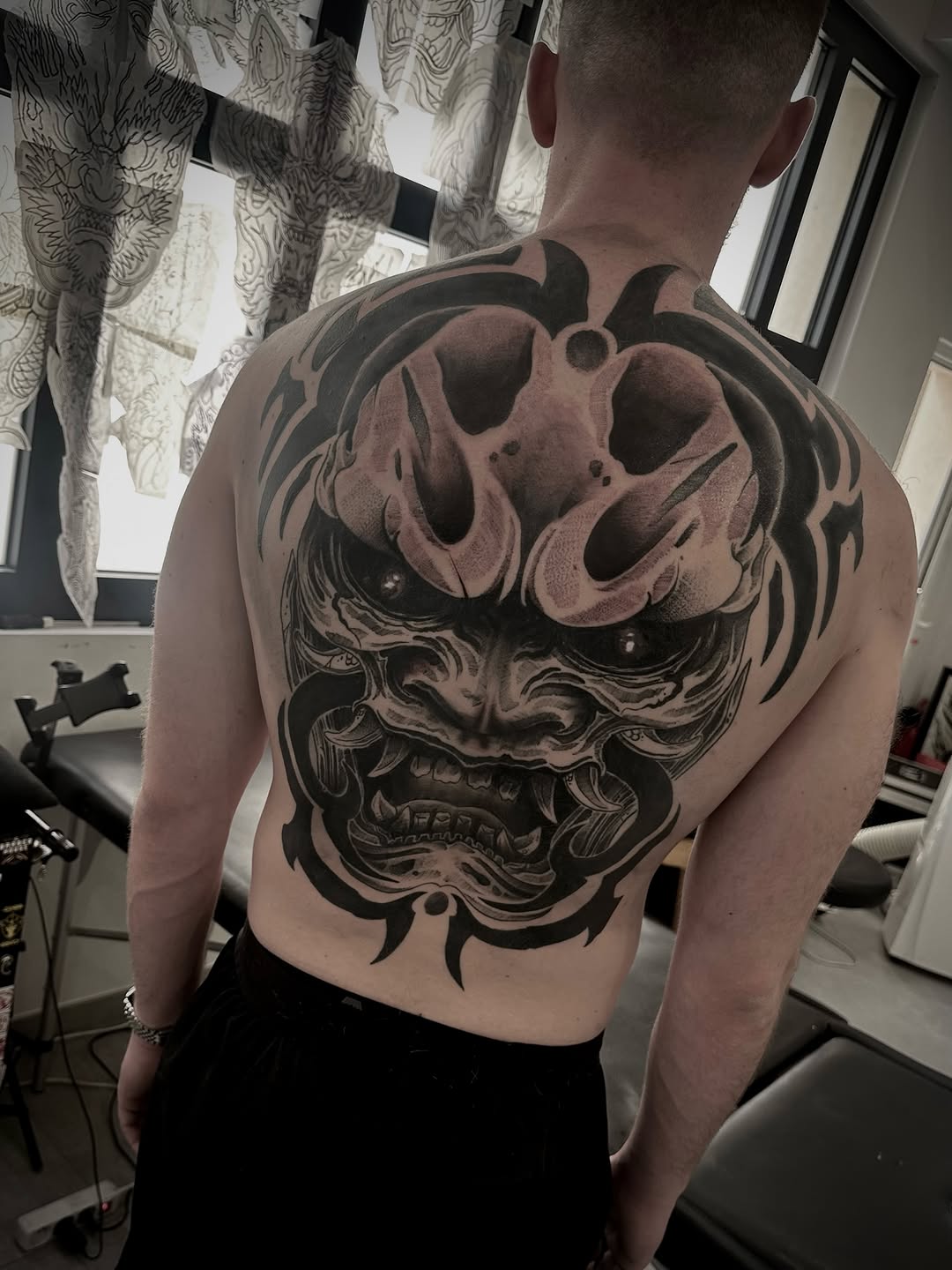 Tattoo by @tristvn_ttt โ black_and_grey, blackwork