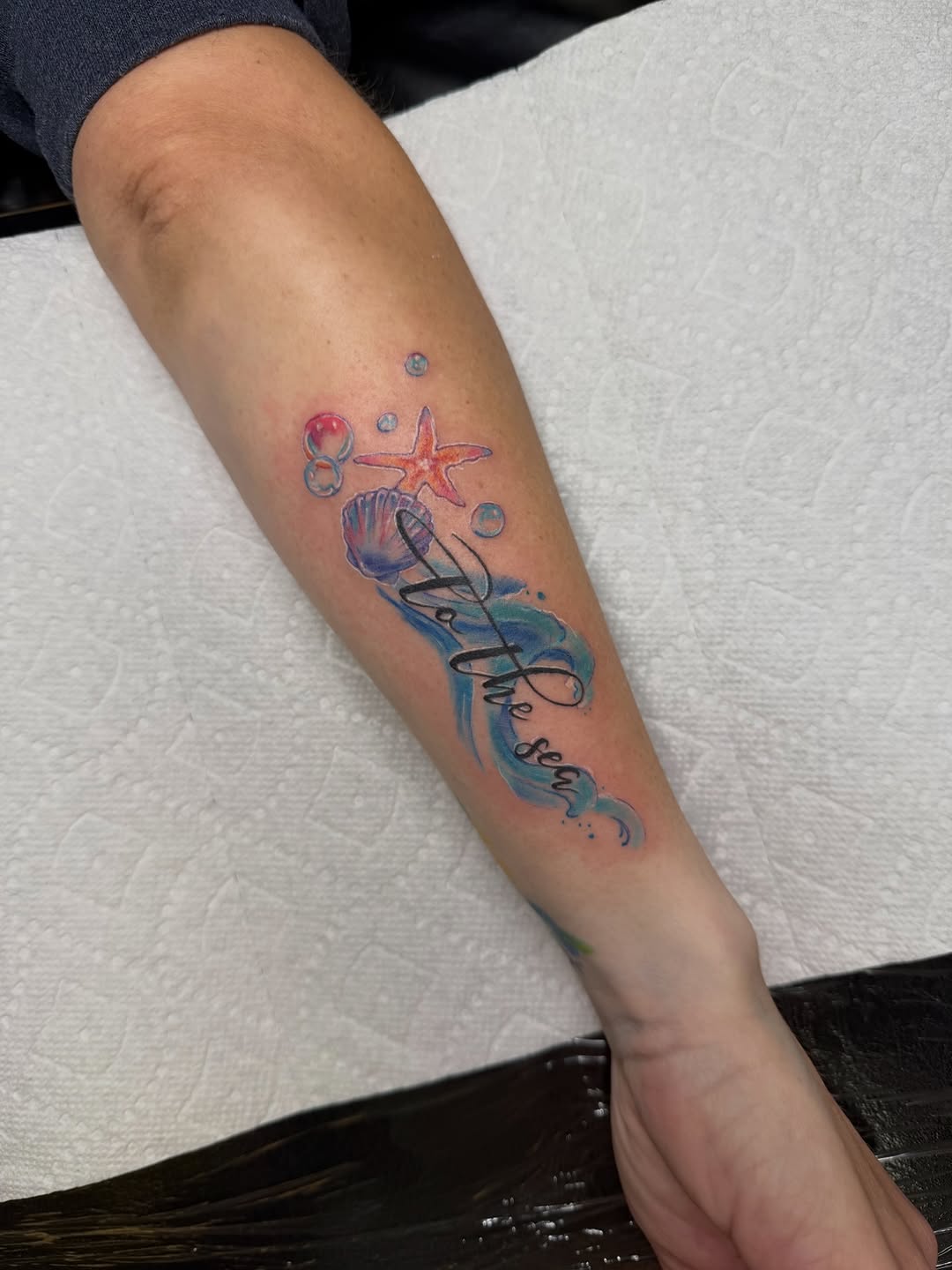 Tattoo by @danifriedtattoos — lettering_script