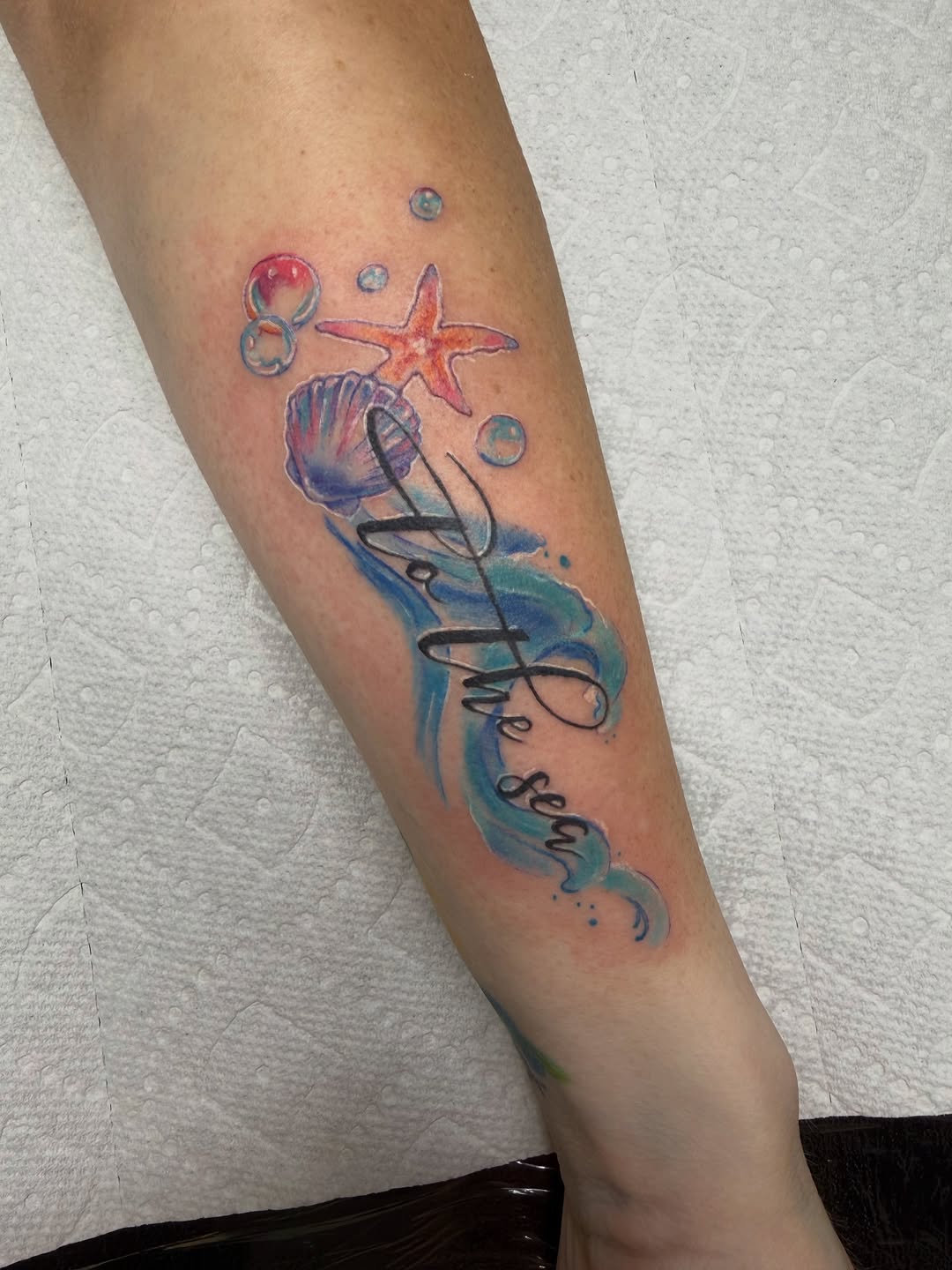 Tattoo by @danifriedtattoos — lettering_script