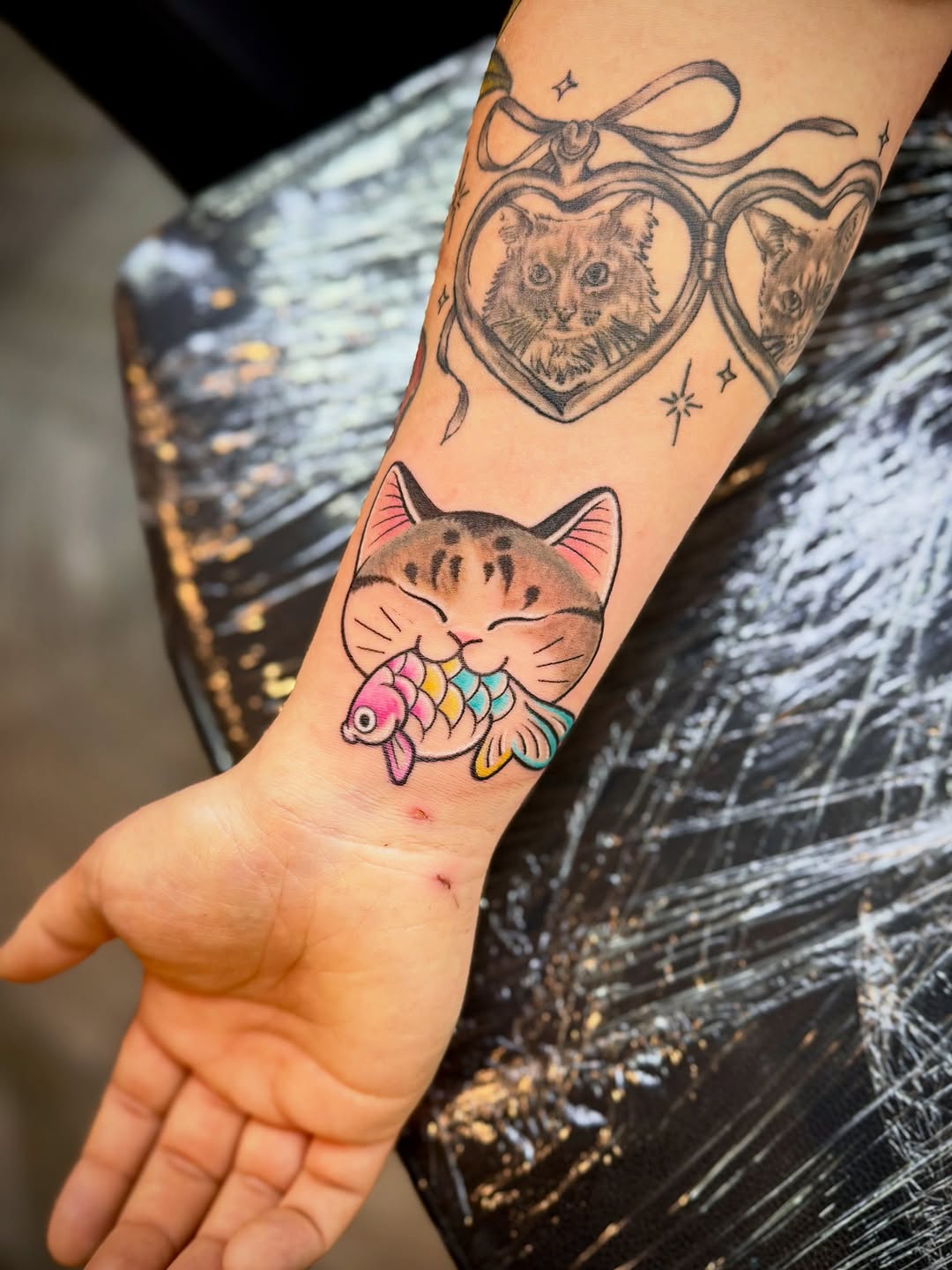 Tattoo by @art.by.ashley93 — illustrative, new_school