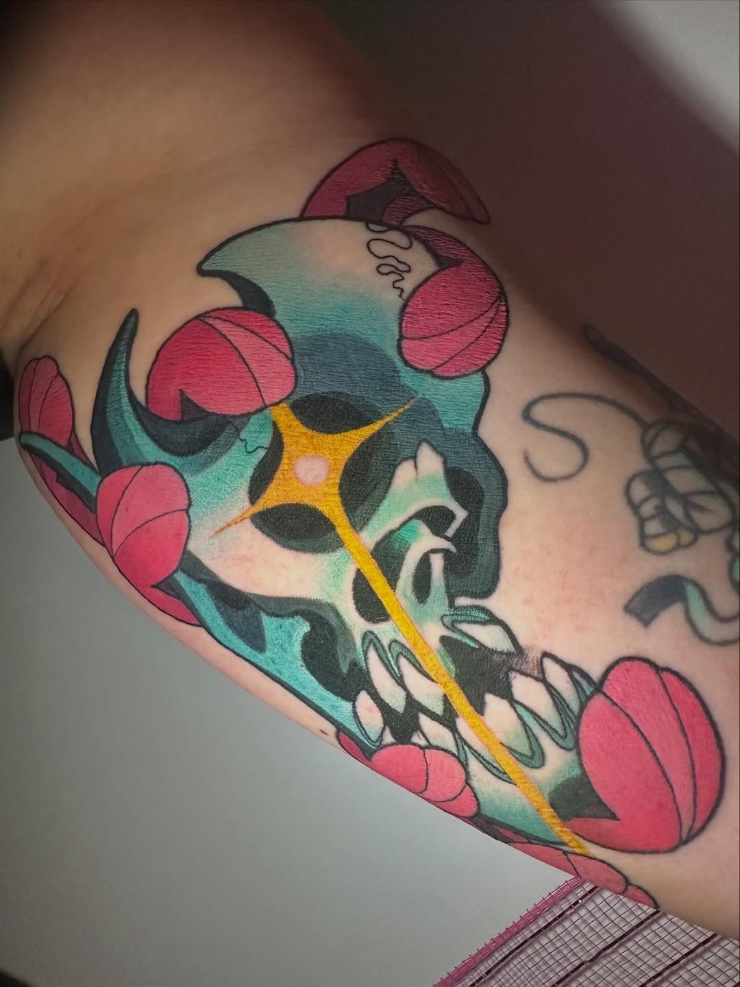 Tattoo by @willdotattoos — new_school, trash_polka