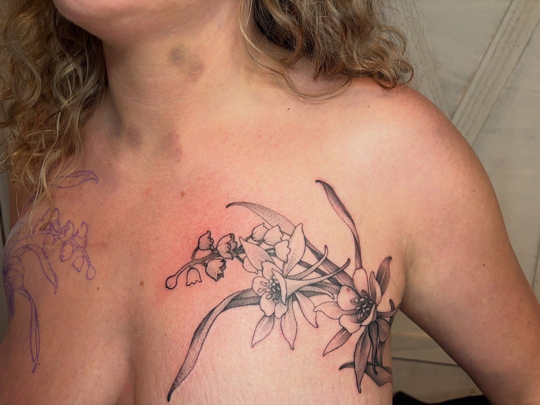 Tattoo by @black.thistle.tattoo — fine_line, black_and_grey