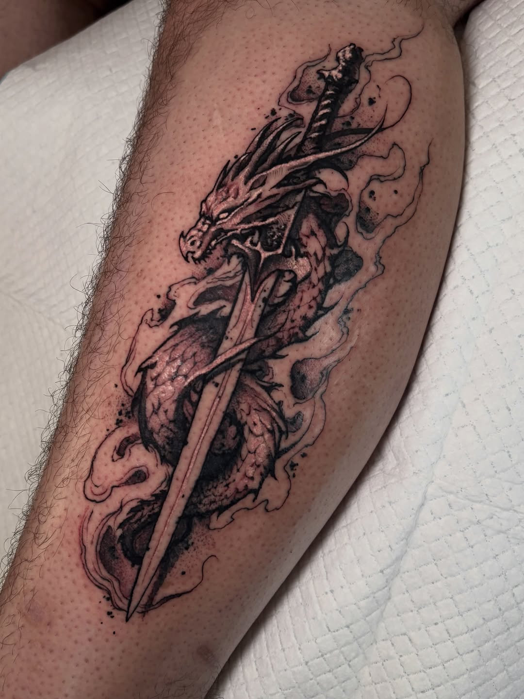 Tattoo by @italoholietattoo — black_and_grey