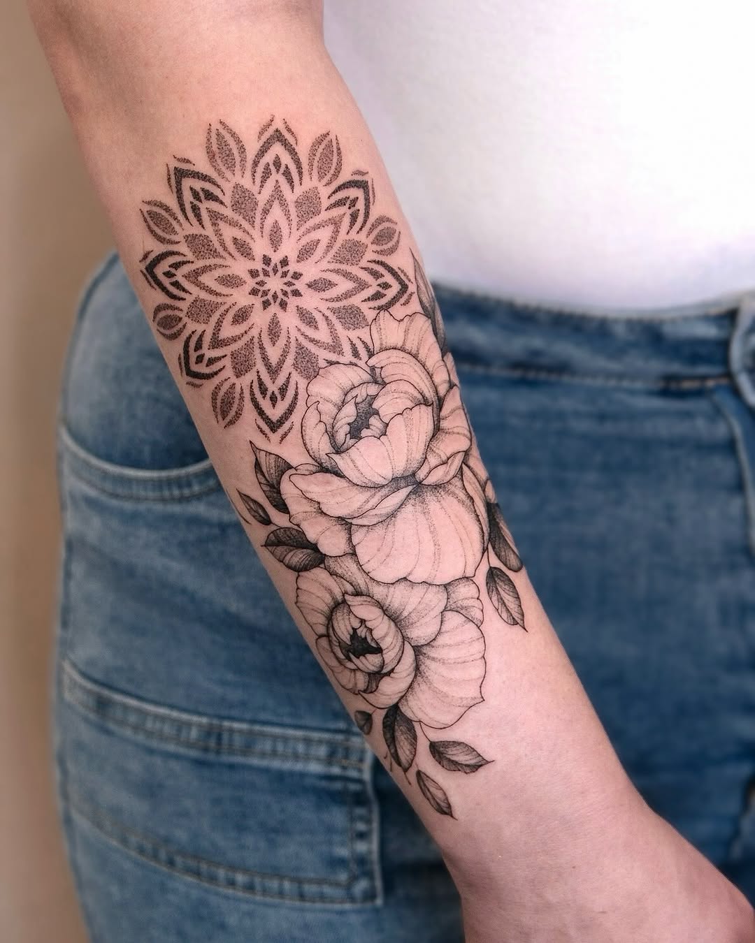 Tattoo by @ariana_tattooing — dotwork