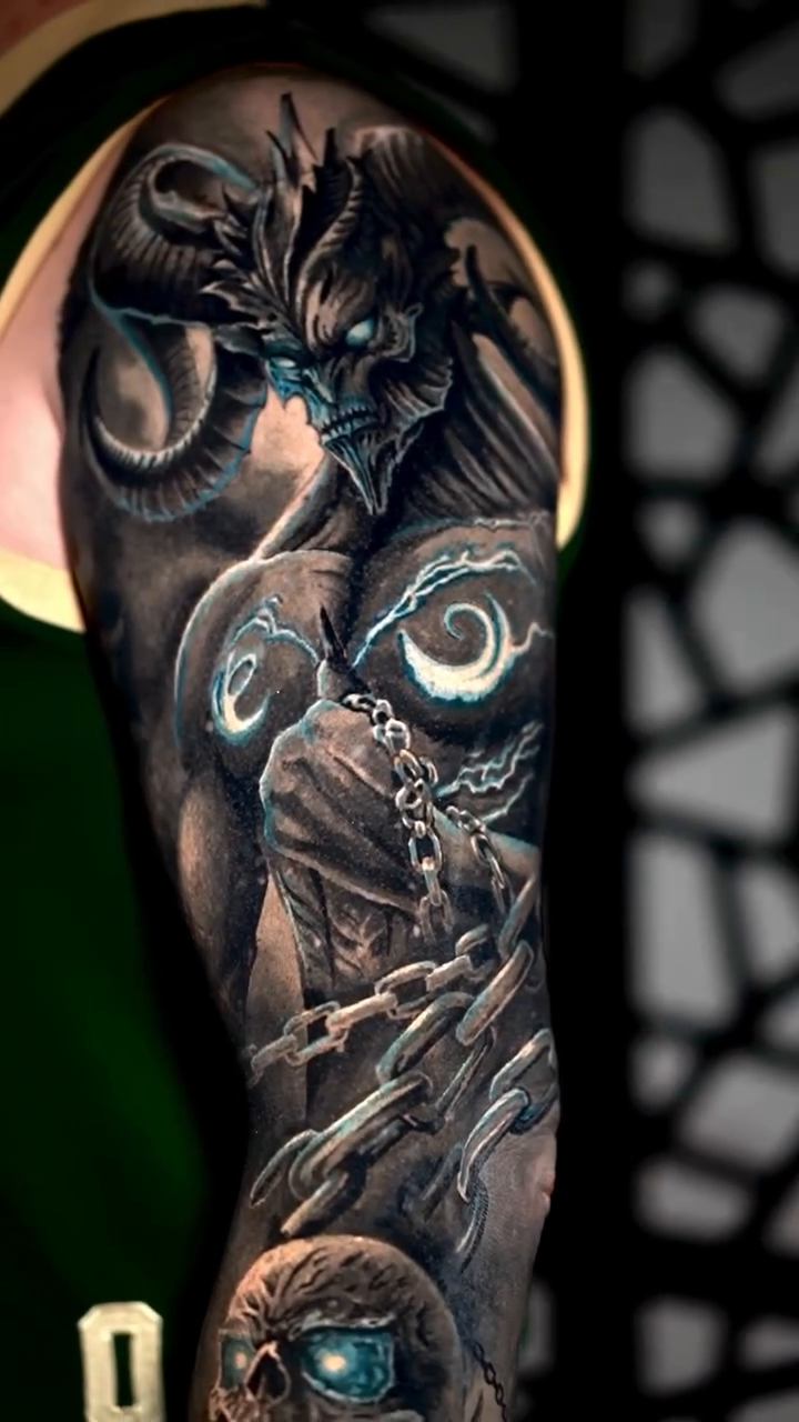 Tattoo by @oleksandr.dot — dark_realism, black_and_grey