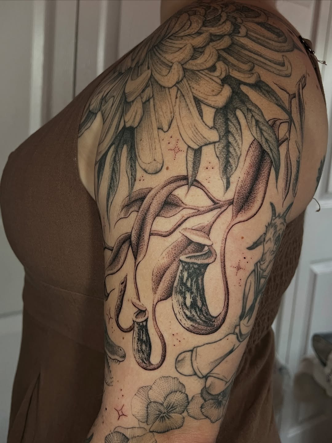 Tattoo by @natasha_schmidt_art — illustrative, black_and_grey