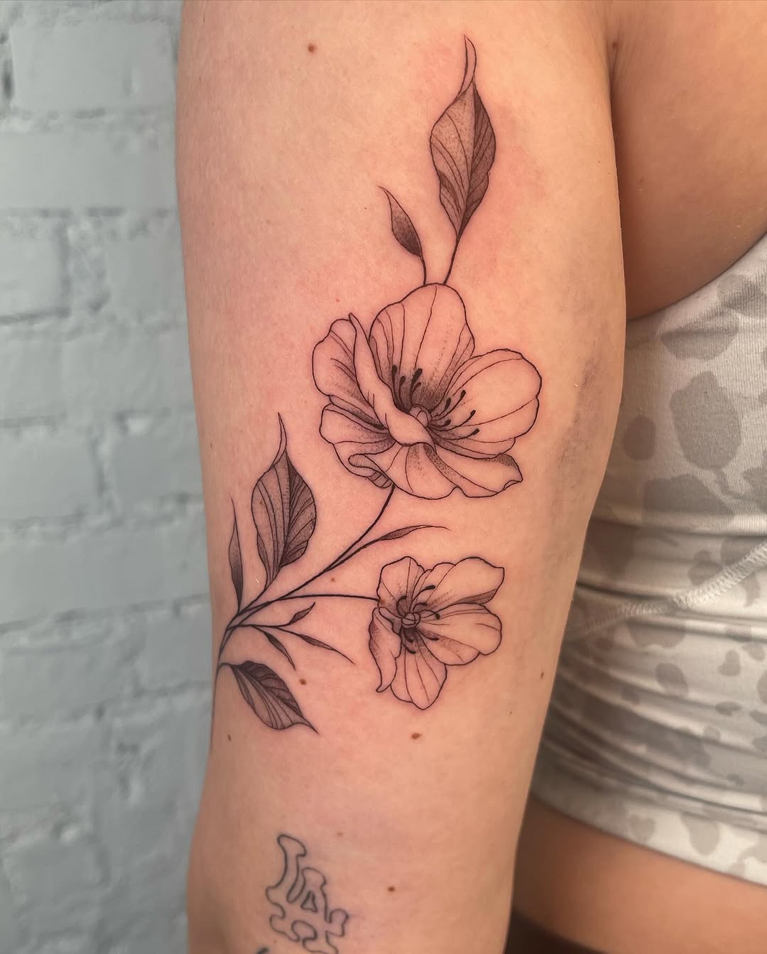 Tattoo by @authentics_nyc — fine_line, black_and_grey